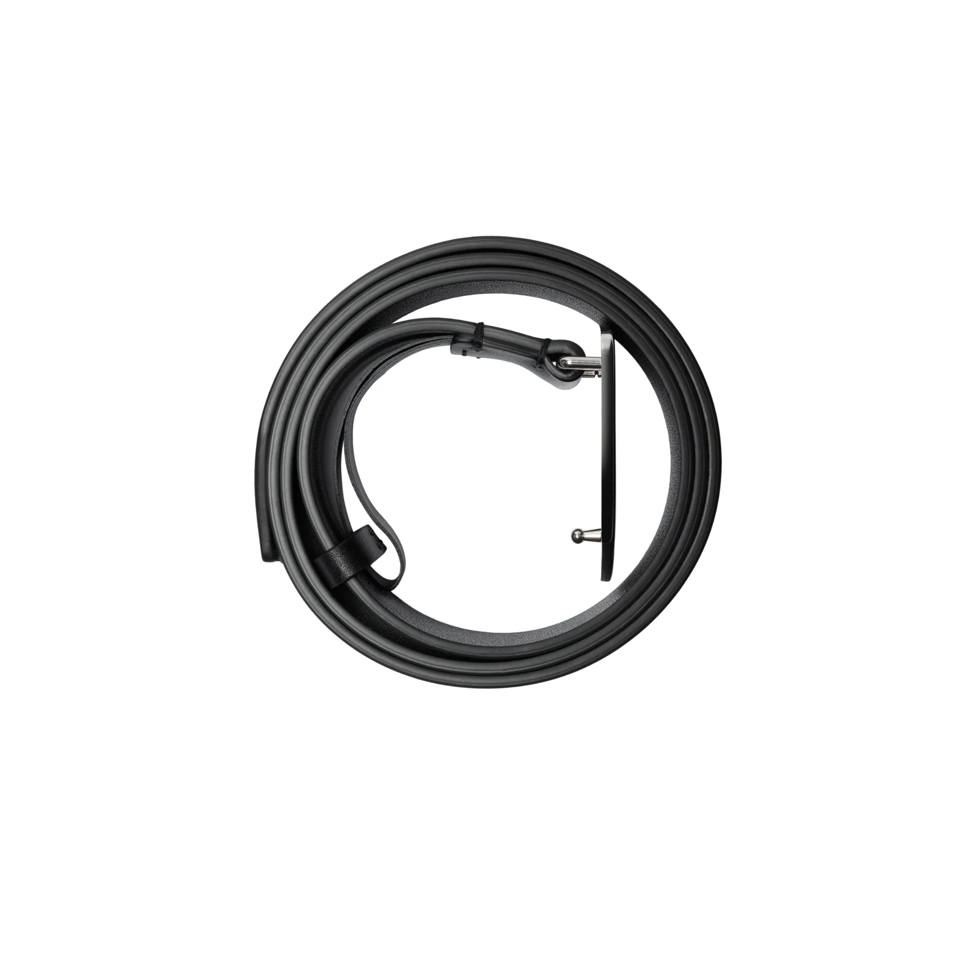 Thin Leather Shield EKD Belt - Black - Image 3