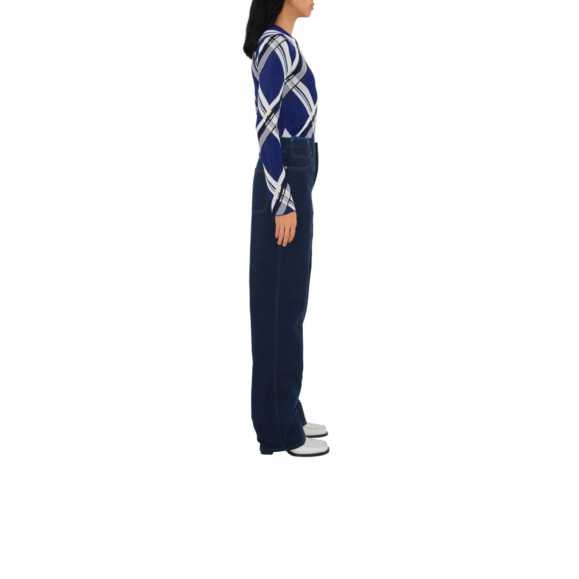 Check Silk Sweater - Knight IP Check - Image 3