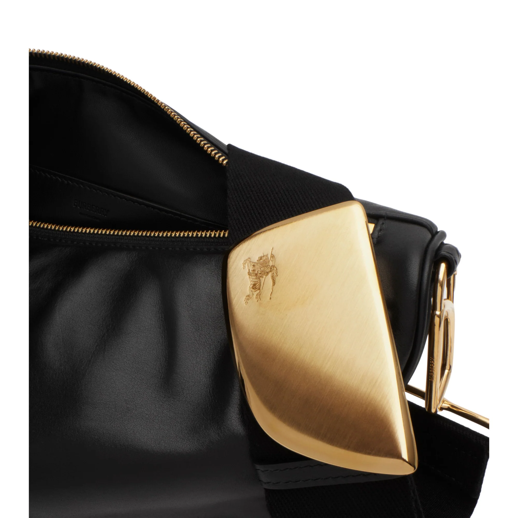 Medium Shield Messenger Bag - Black - Image 8