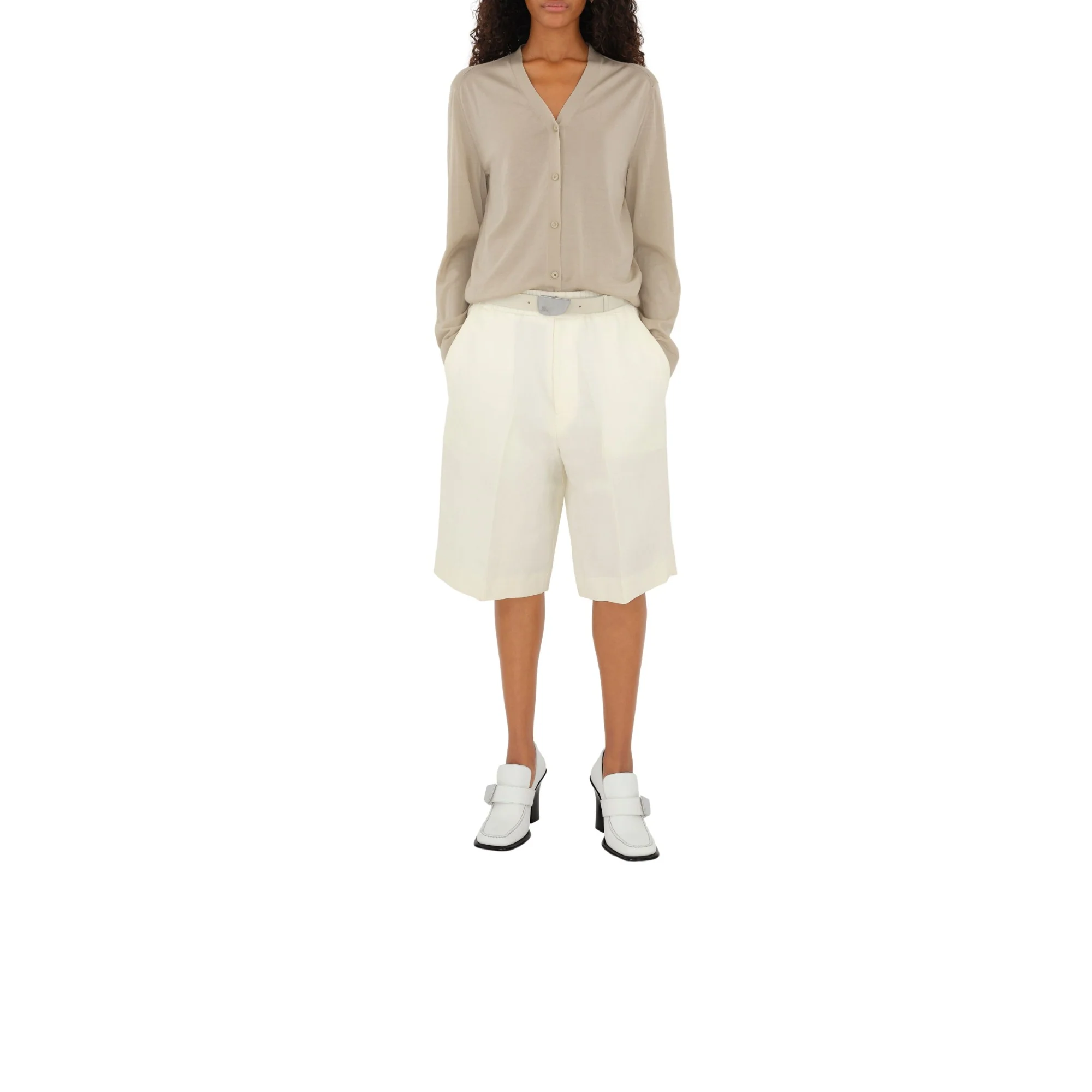 Wool Cardigan - Oat - Image 2