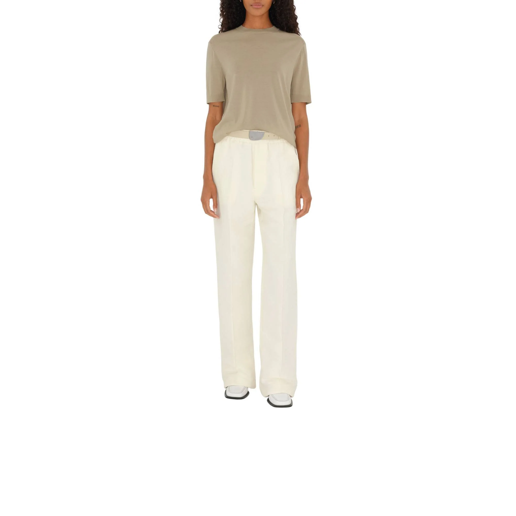 Wool T-shirt - Oat - Image 2