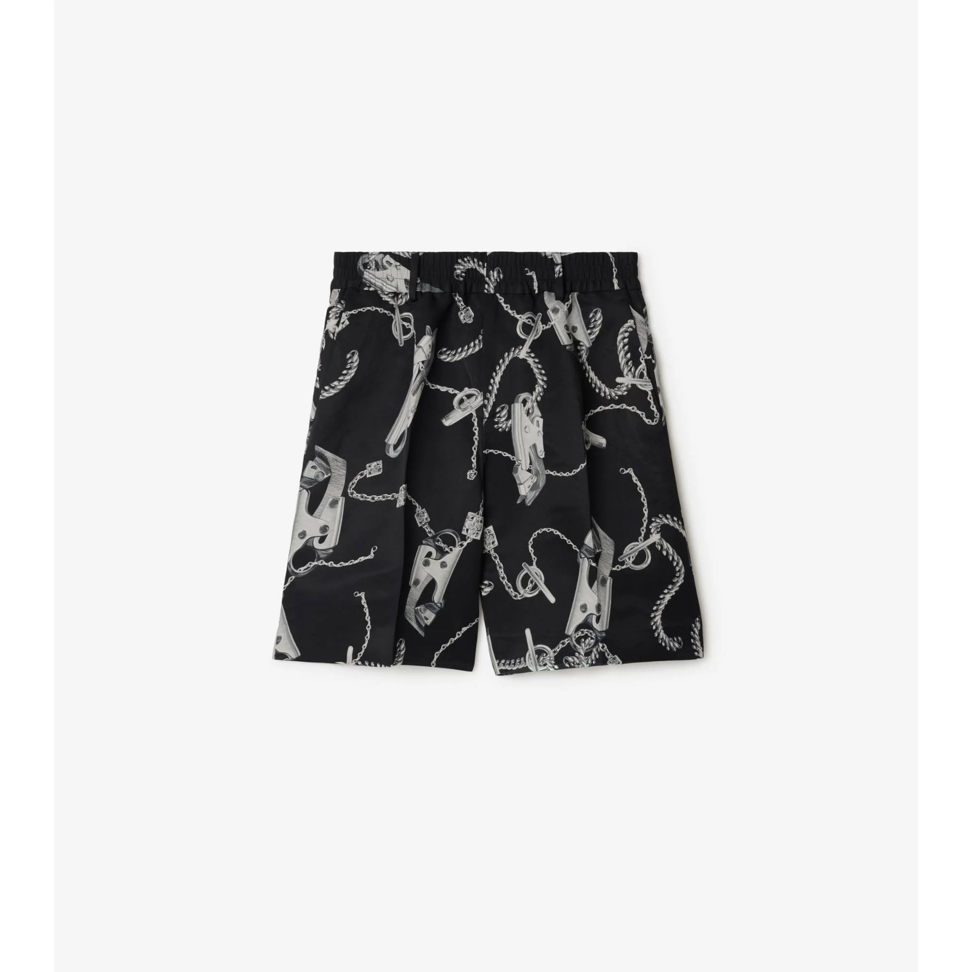 Knight Hardware Tricotine Shorts - Silver/Black