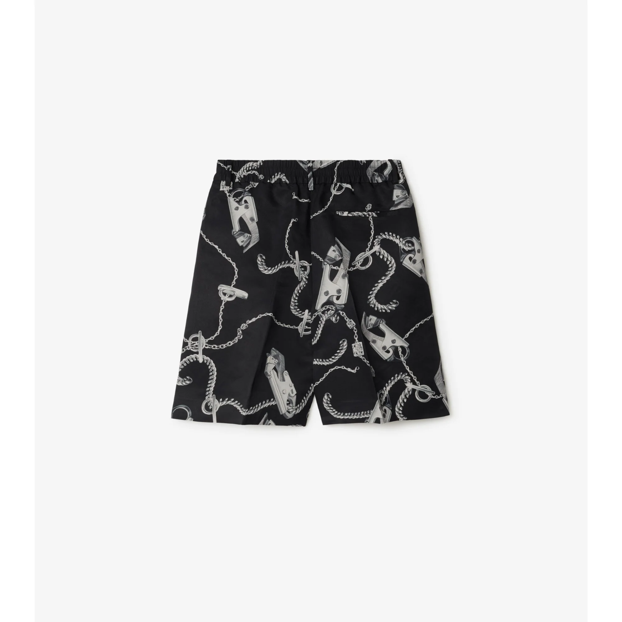 Knight Hardware Tricotine Shorts - Silver/Black - Image 5