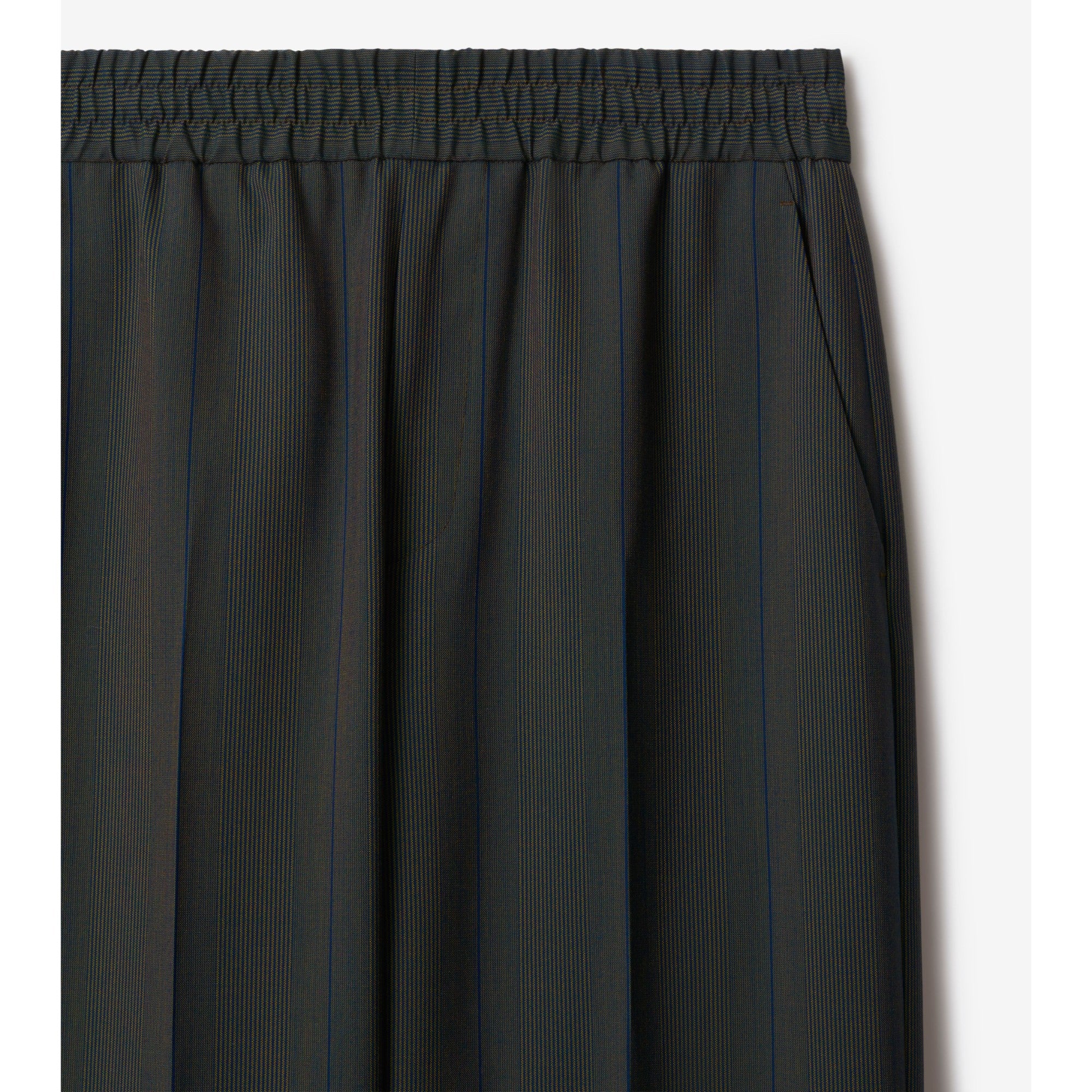 Striped Wool Trousers - Granite - Image 6