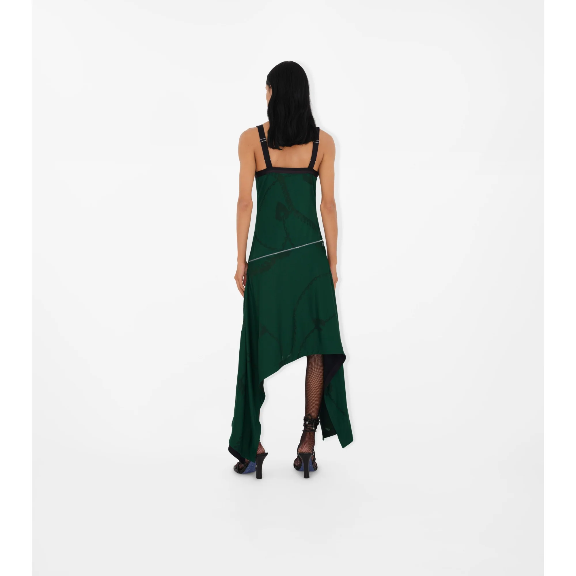 Shield Hardware Jersey Dress - Vine IP Pattern - Image 4