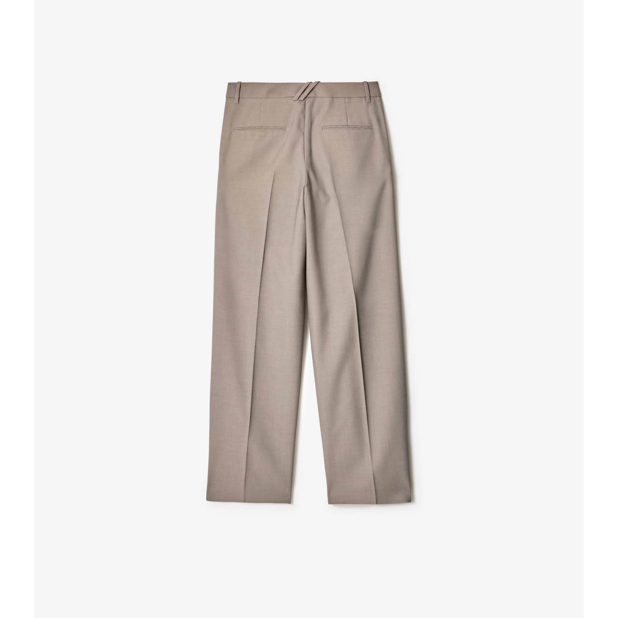 Wool Tailored Trousers - Wax - Image 5