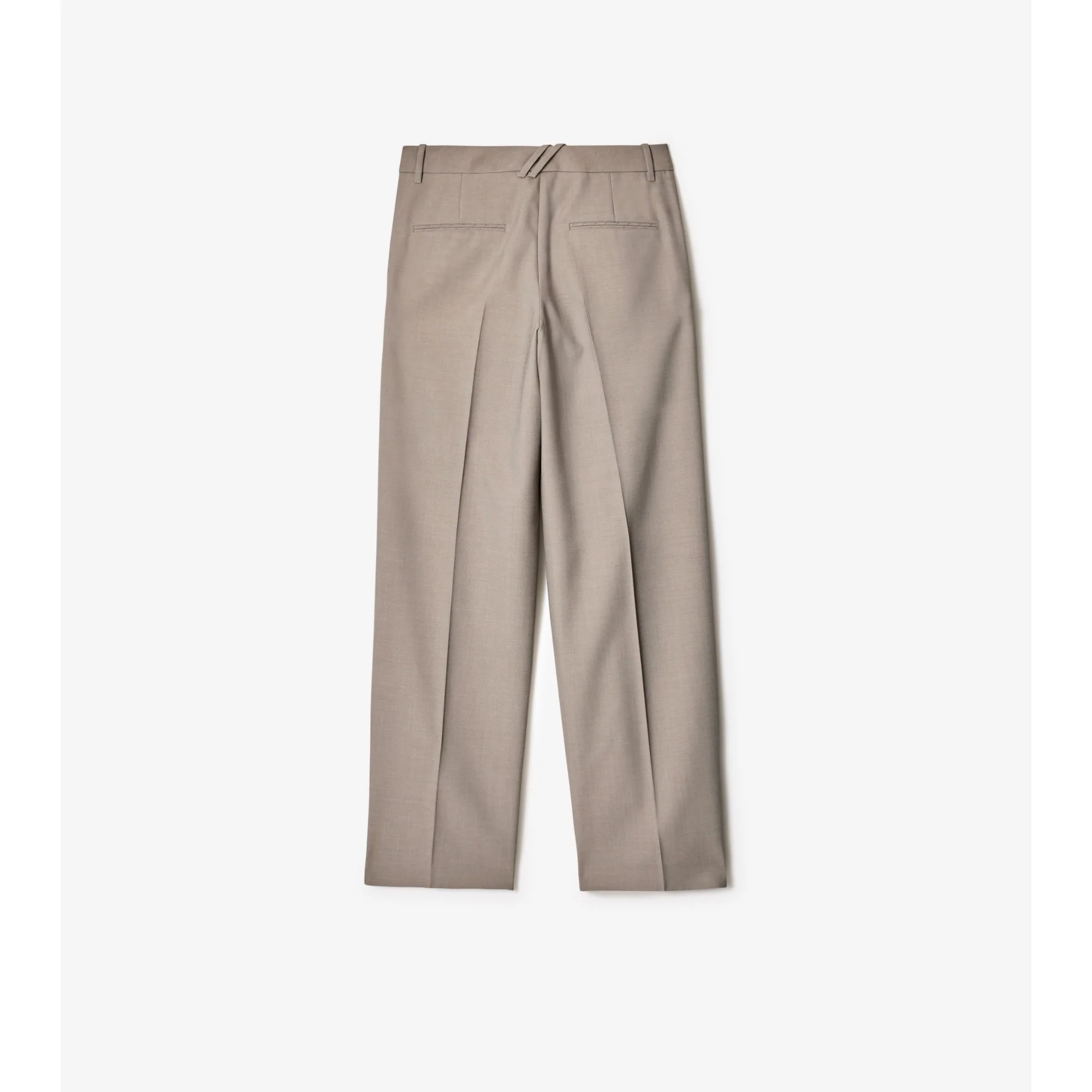 Wool Tailored Trousers - Wax - Image 5