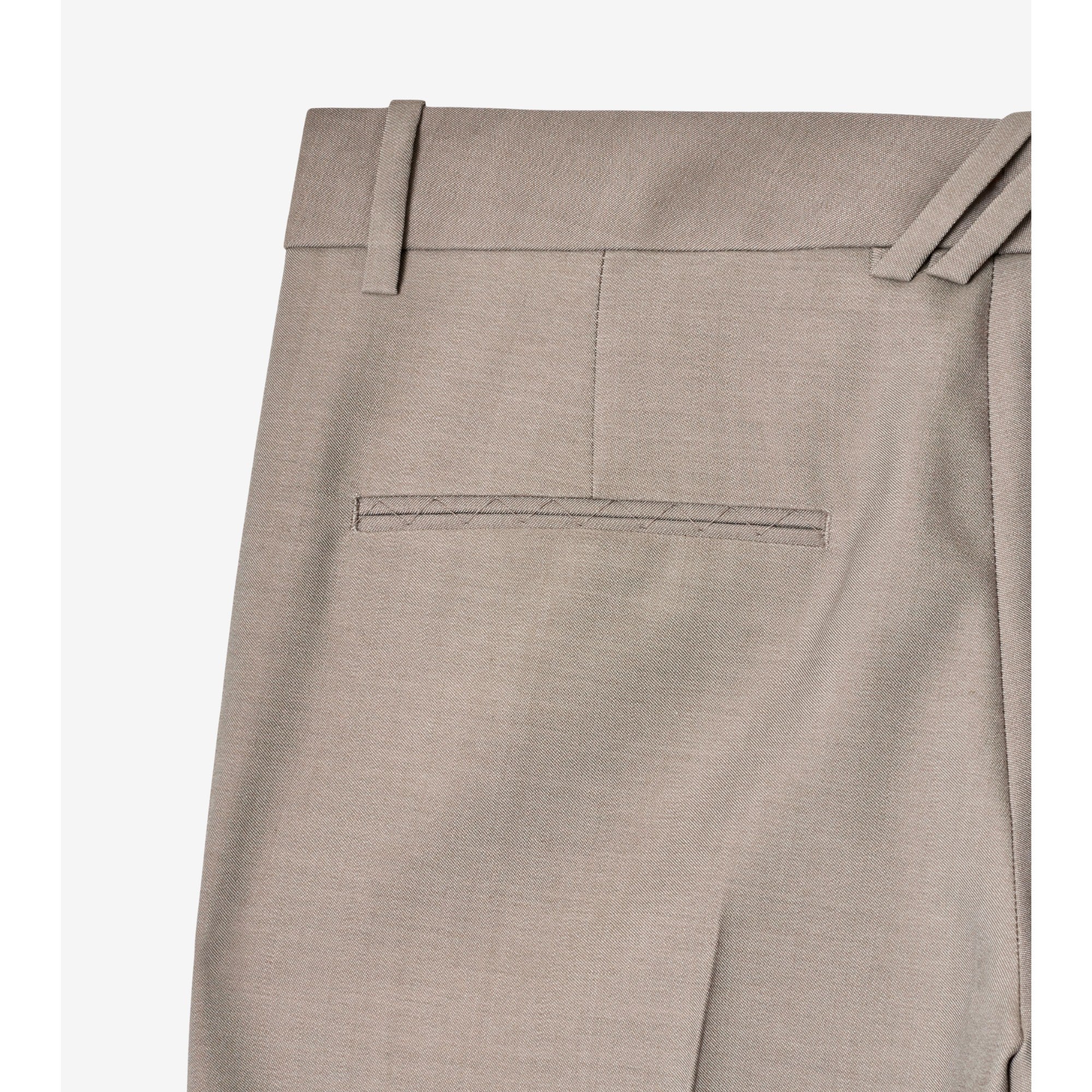Wool Tailored Trousers - Wax - Image 6