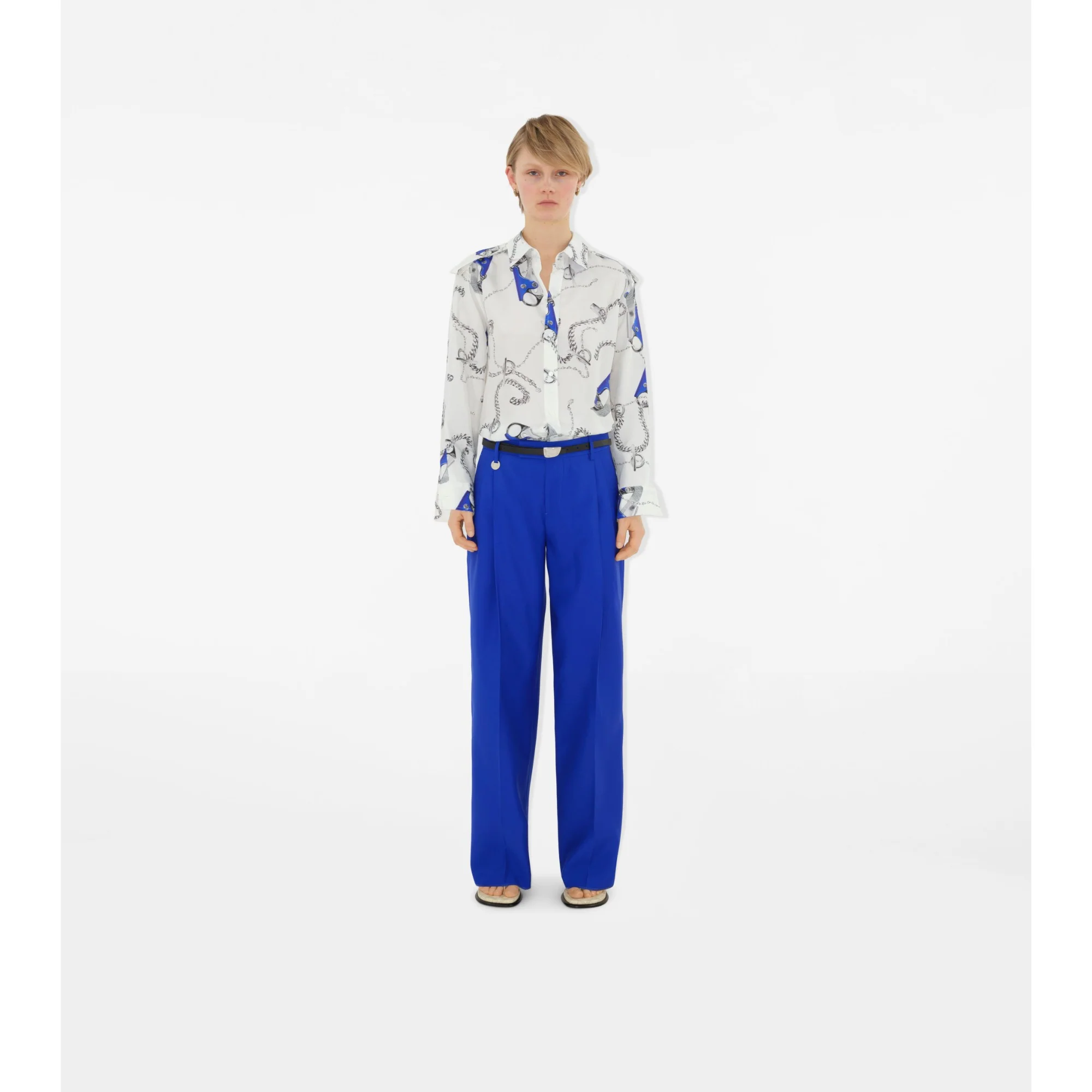 Wool Tailored Trousers - Knight