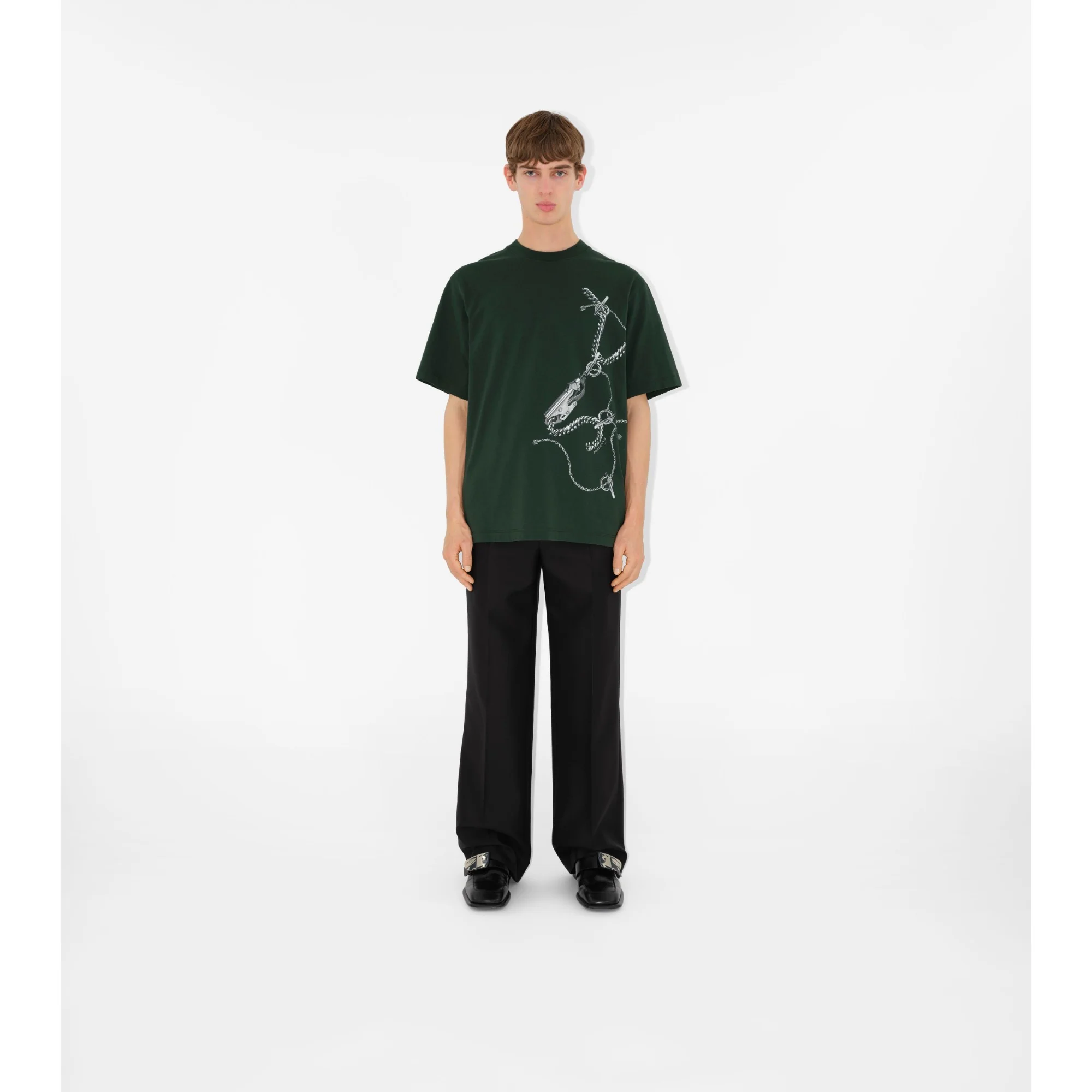 Knight Hardware Cotton T-shirt - Fir IP Pattern - Image 2