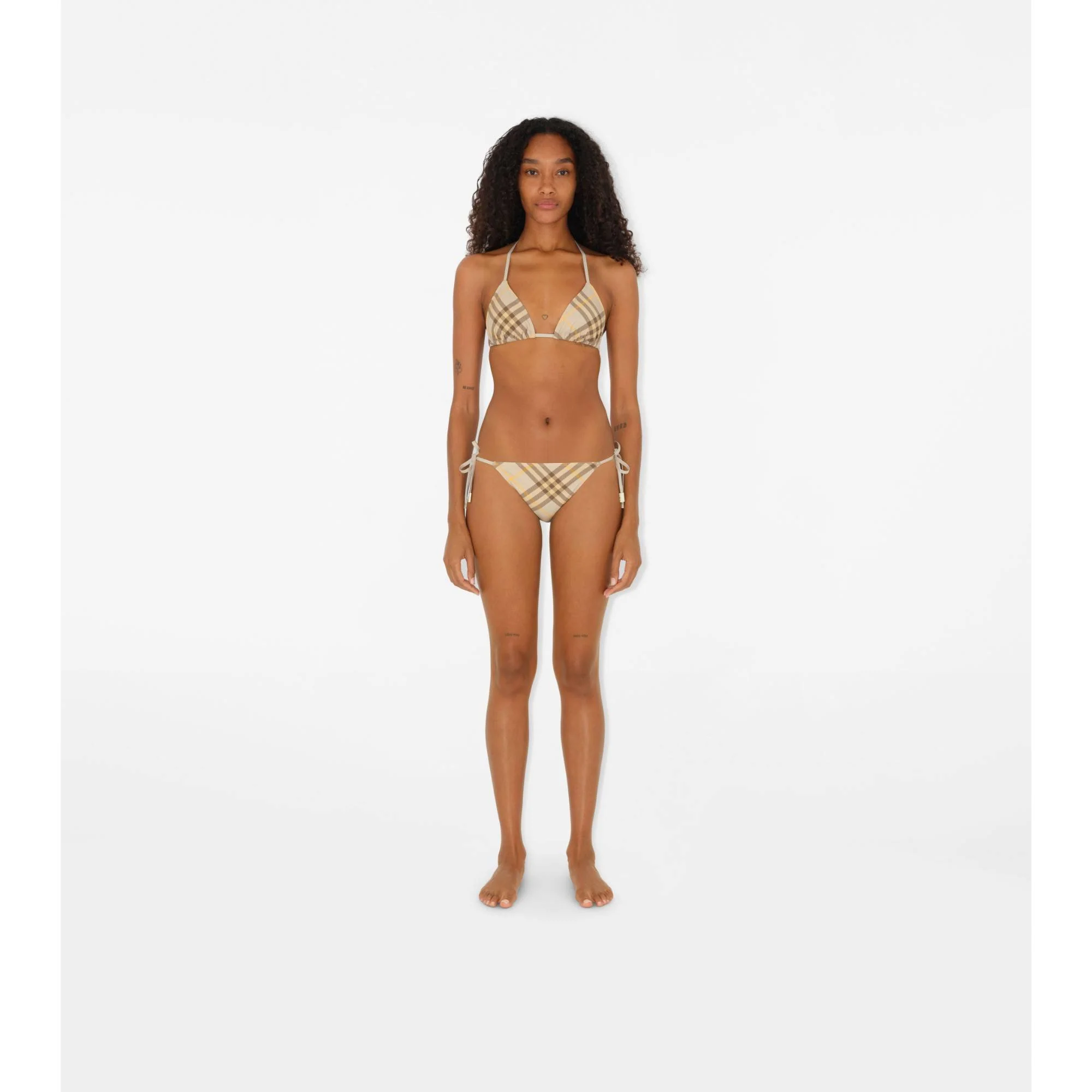 Check Bikini Top - Wheat IP Check - Image 2