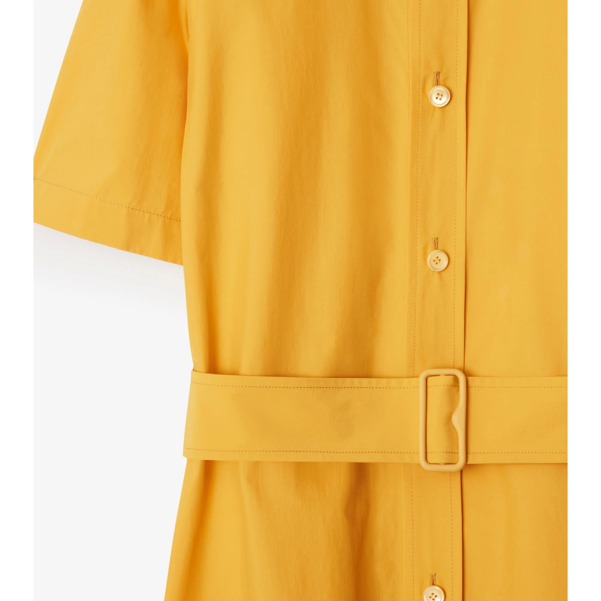 Cotton Blend Shirt Dress - Sunflower - Image 5
