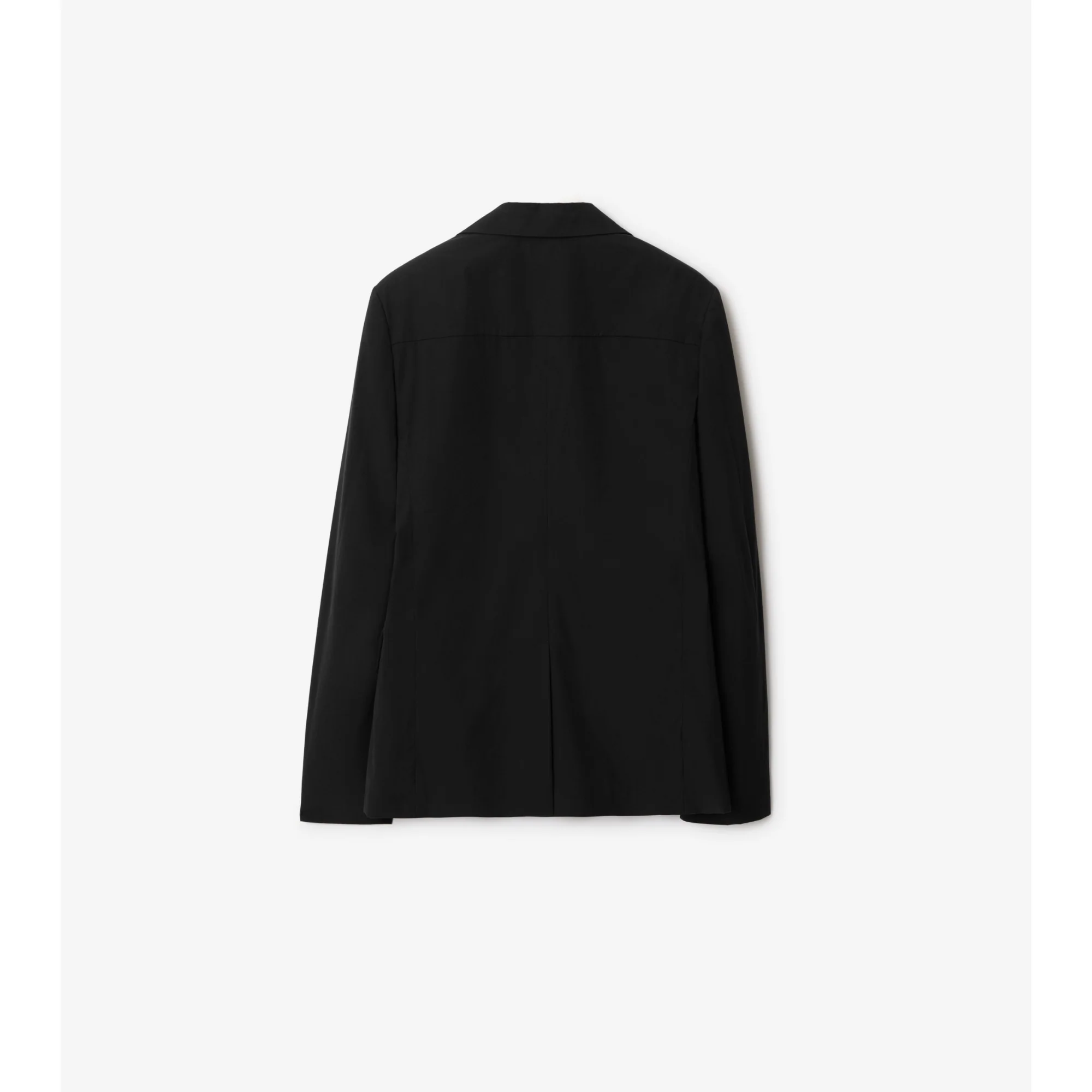 Cotton Blend Tailored Jacket - Black - Image 5