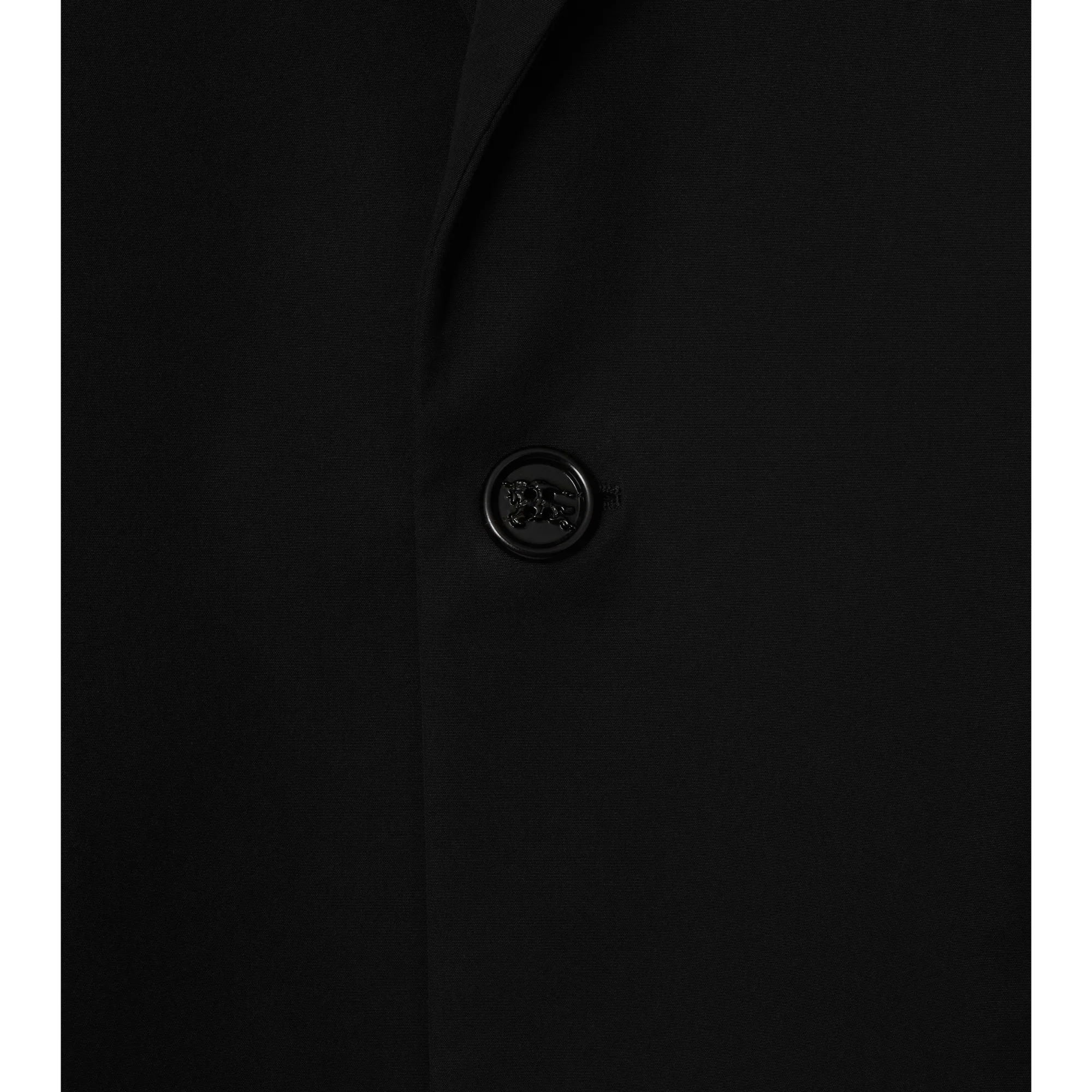 Cotton Blend Tailored Jacket - Black - Image 6
