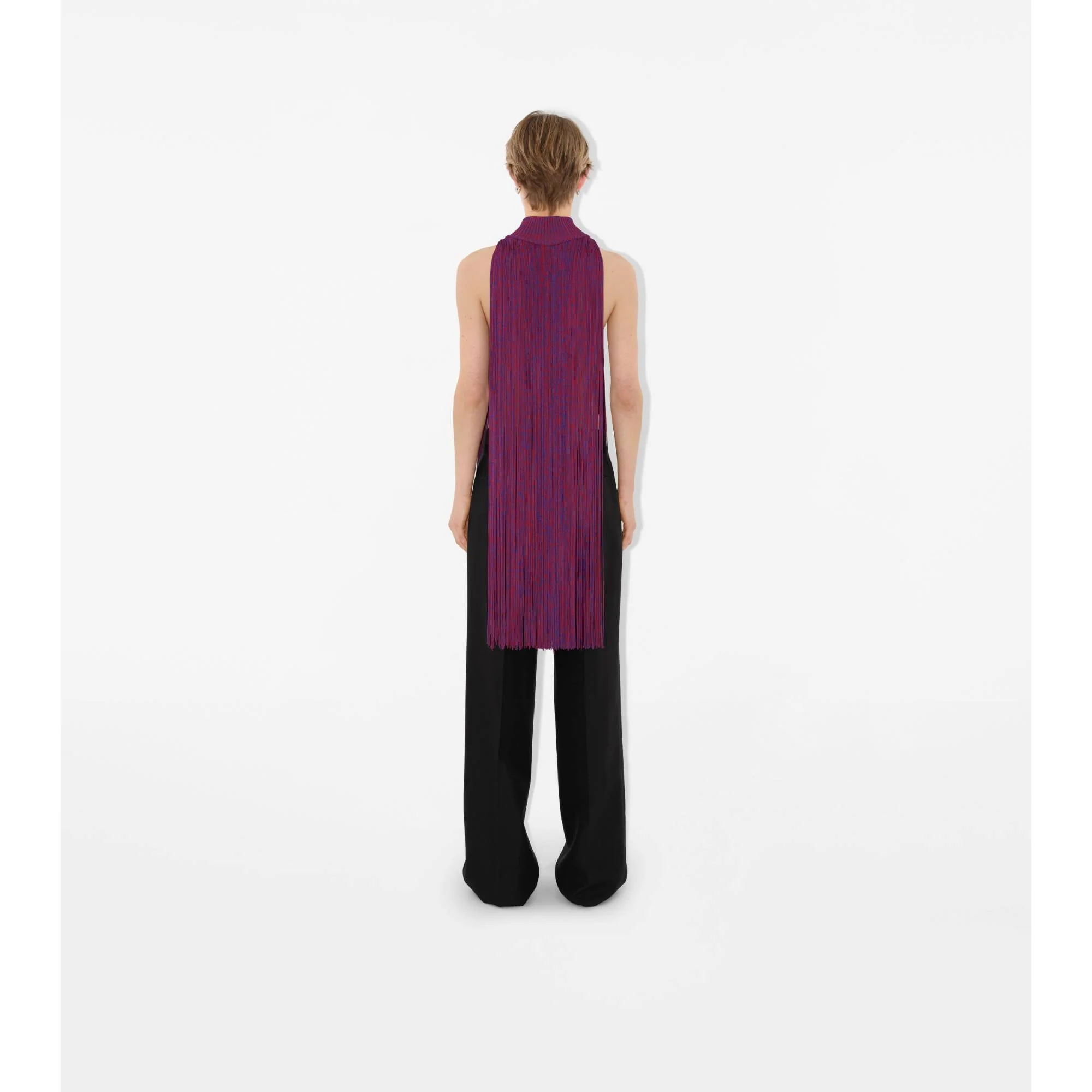 Mouliné Fringed Cape - Knight/Pillar - Image 4