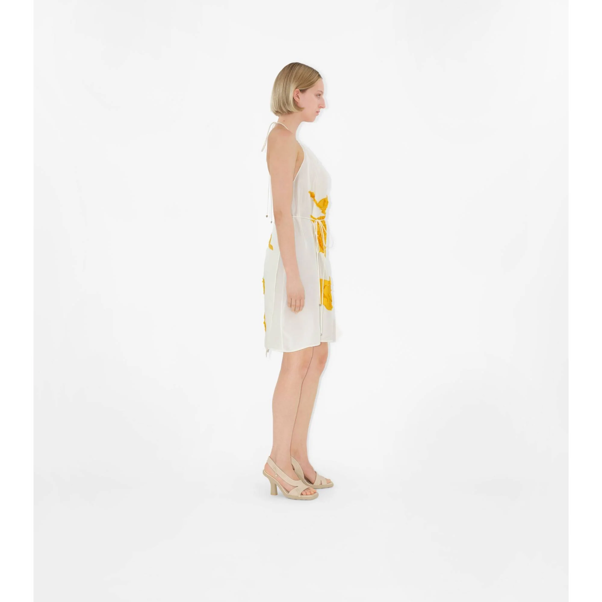 EKD Silk Blend Dress - Sunflower IP Pattern - Image 3