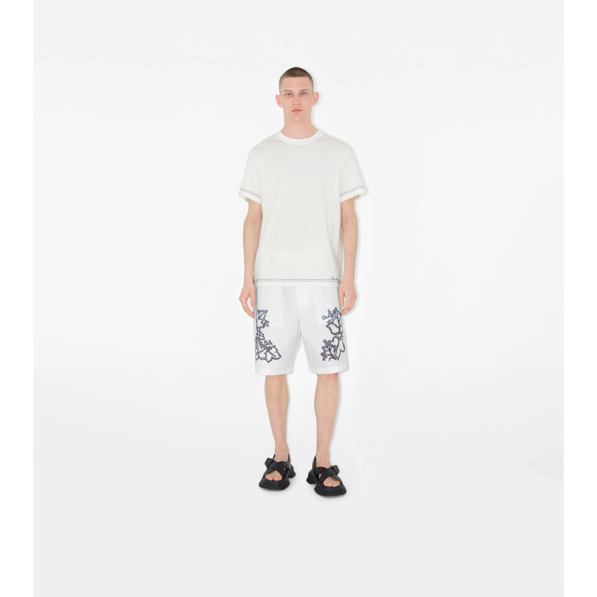 Cotton T-shirt - Salt - Image 2
