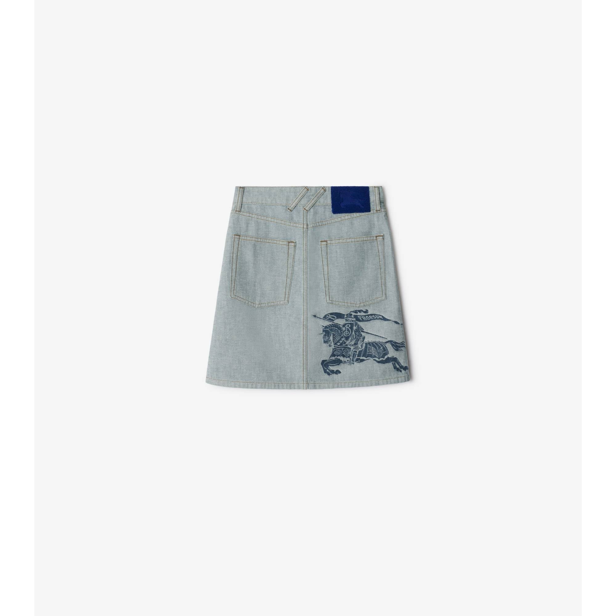 EKD Denim Skirt - Denim Blue - Image 5