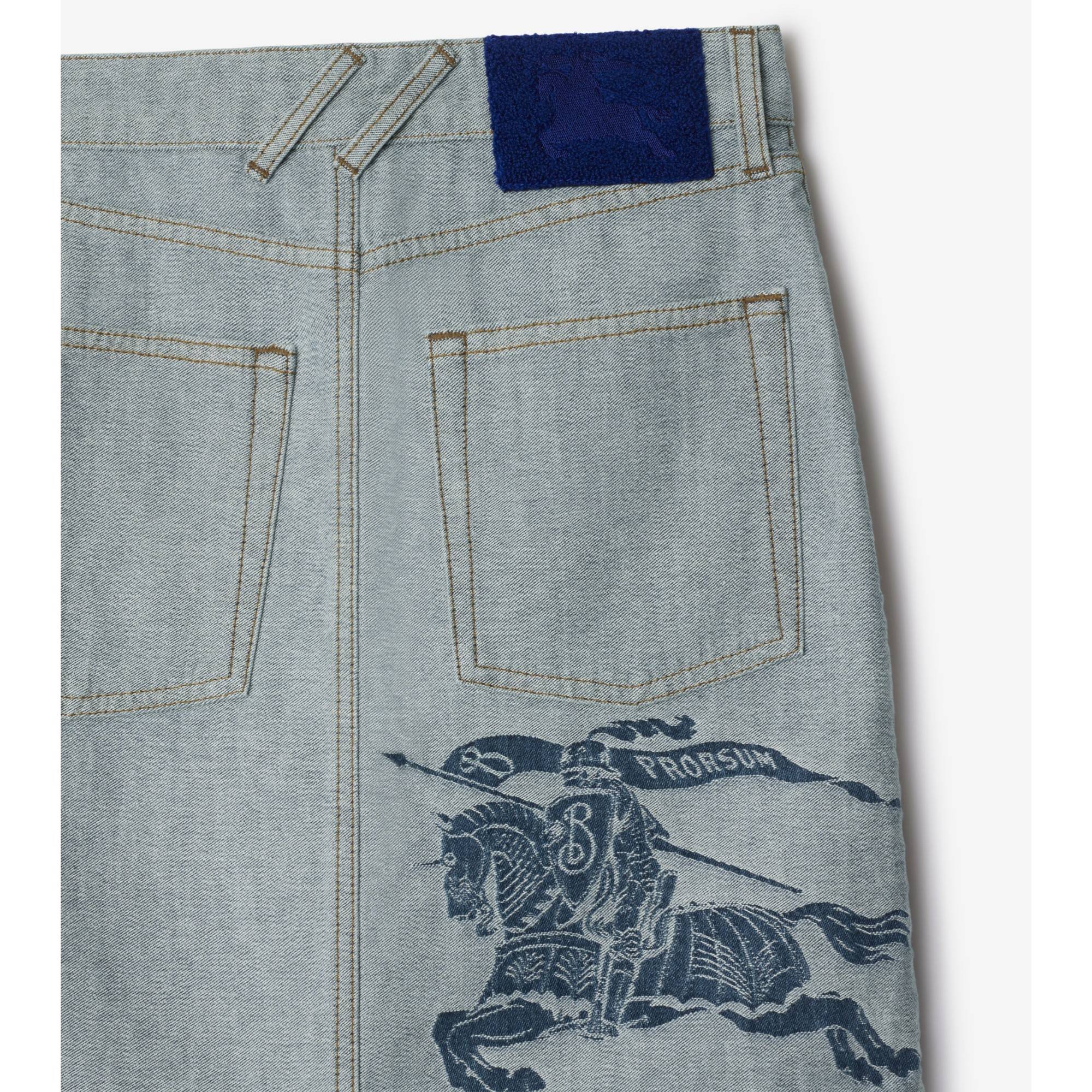 EKD Denim Skirt - Denim Blue - Image 6