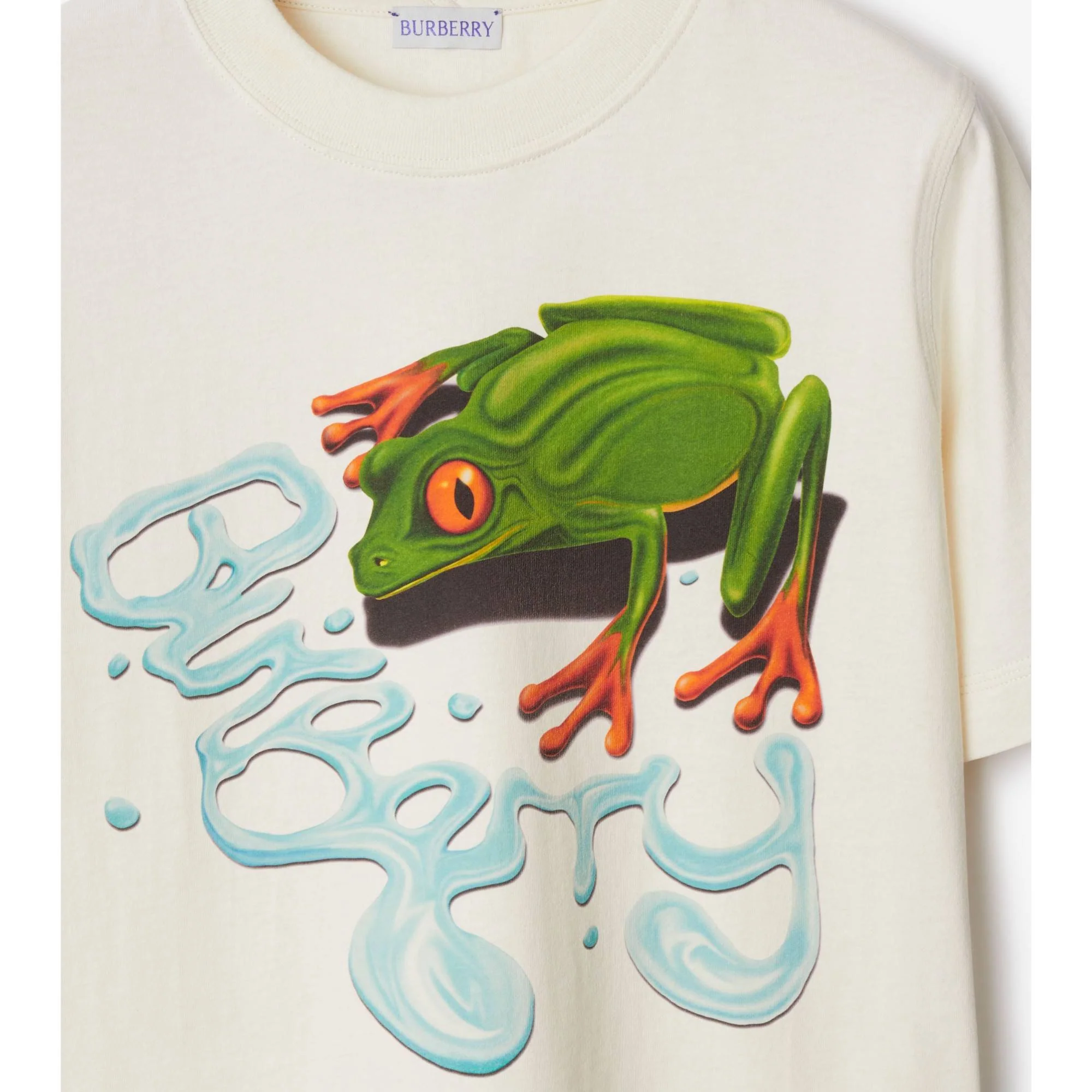 Frog Cotton T-shirt - Salt - Image 6
