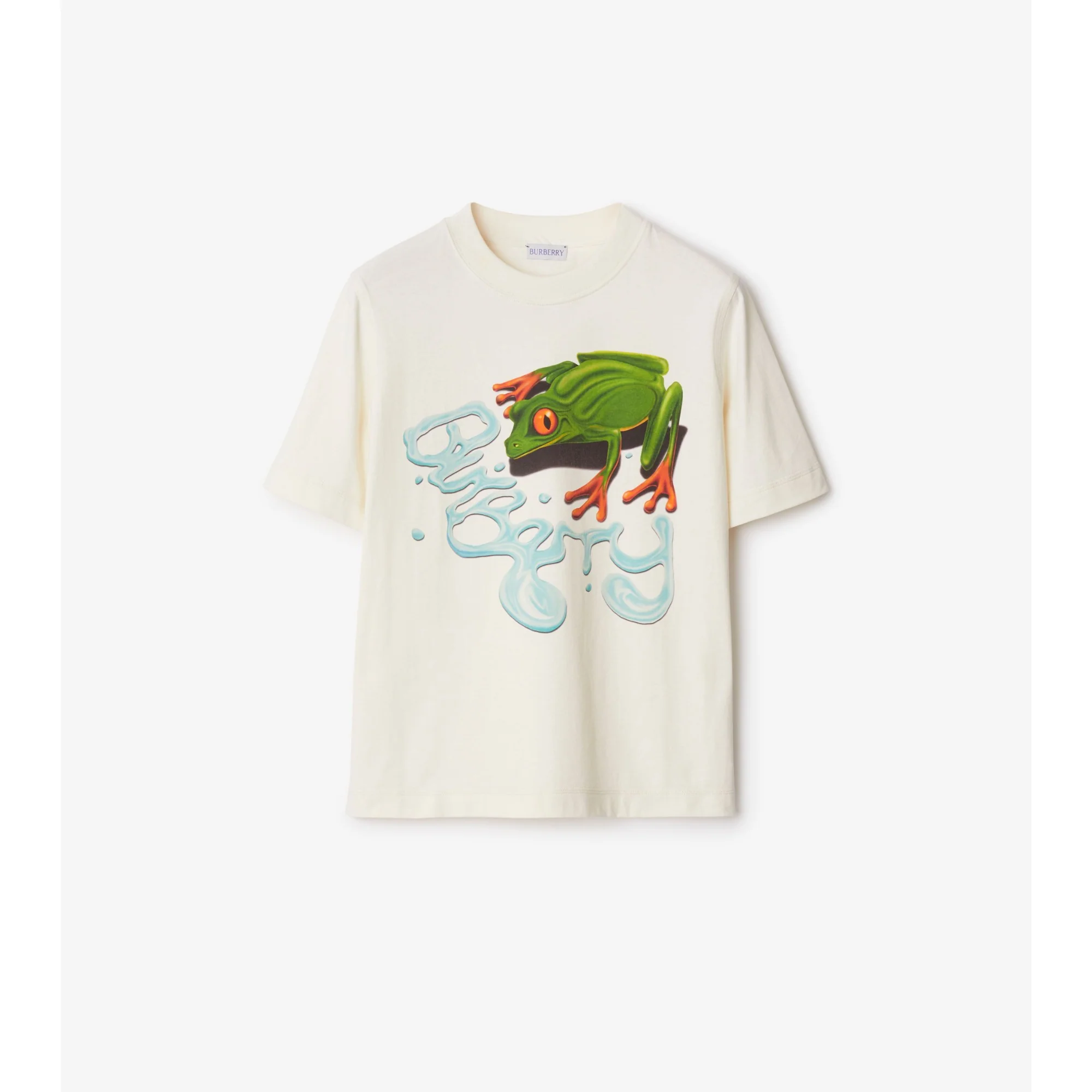 Frog Cotton T-shirt - Salt