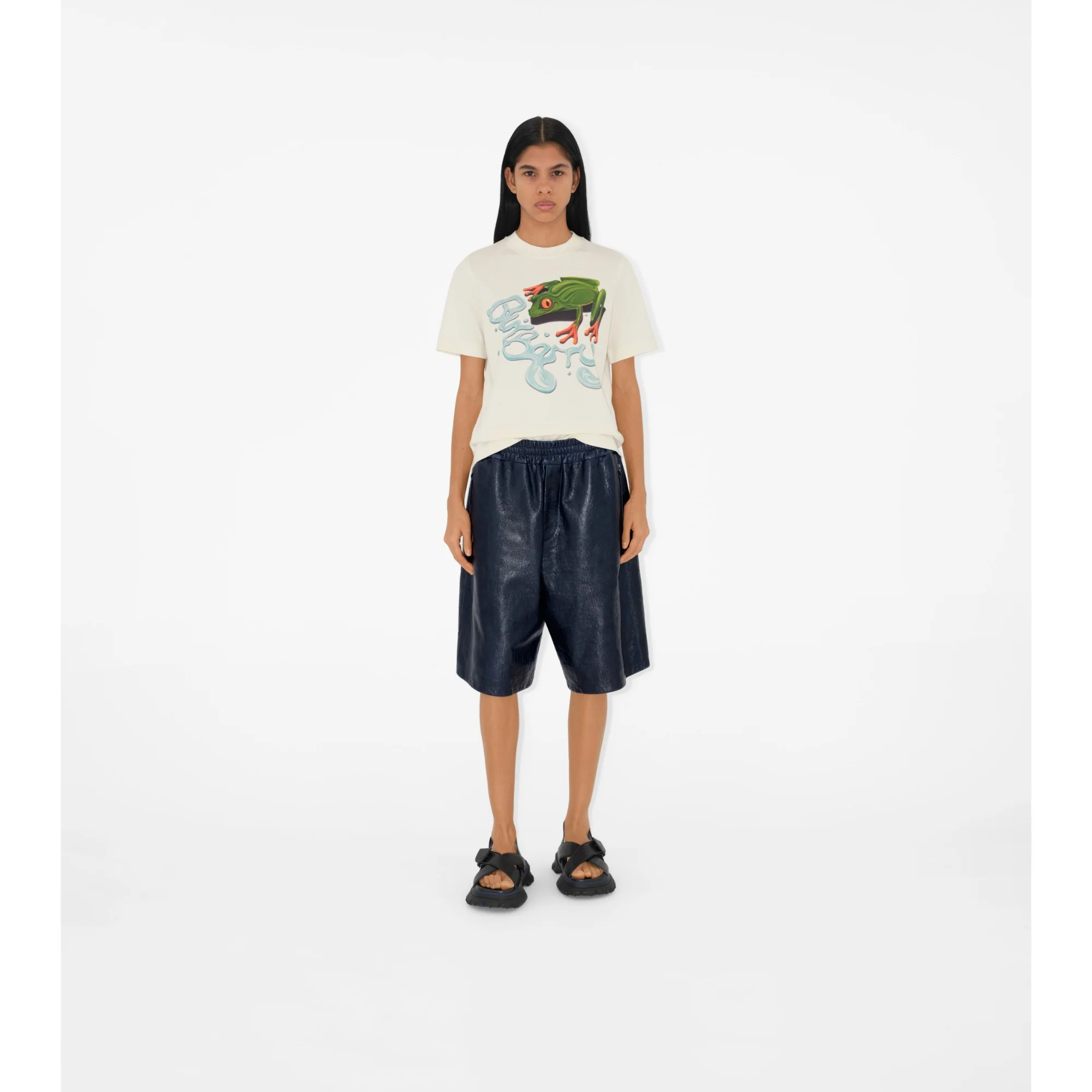Frog Cotton T-shirt - Salt - Image 2