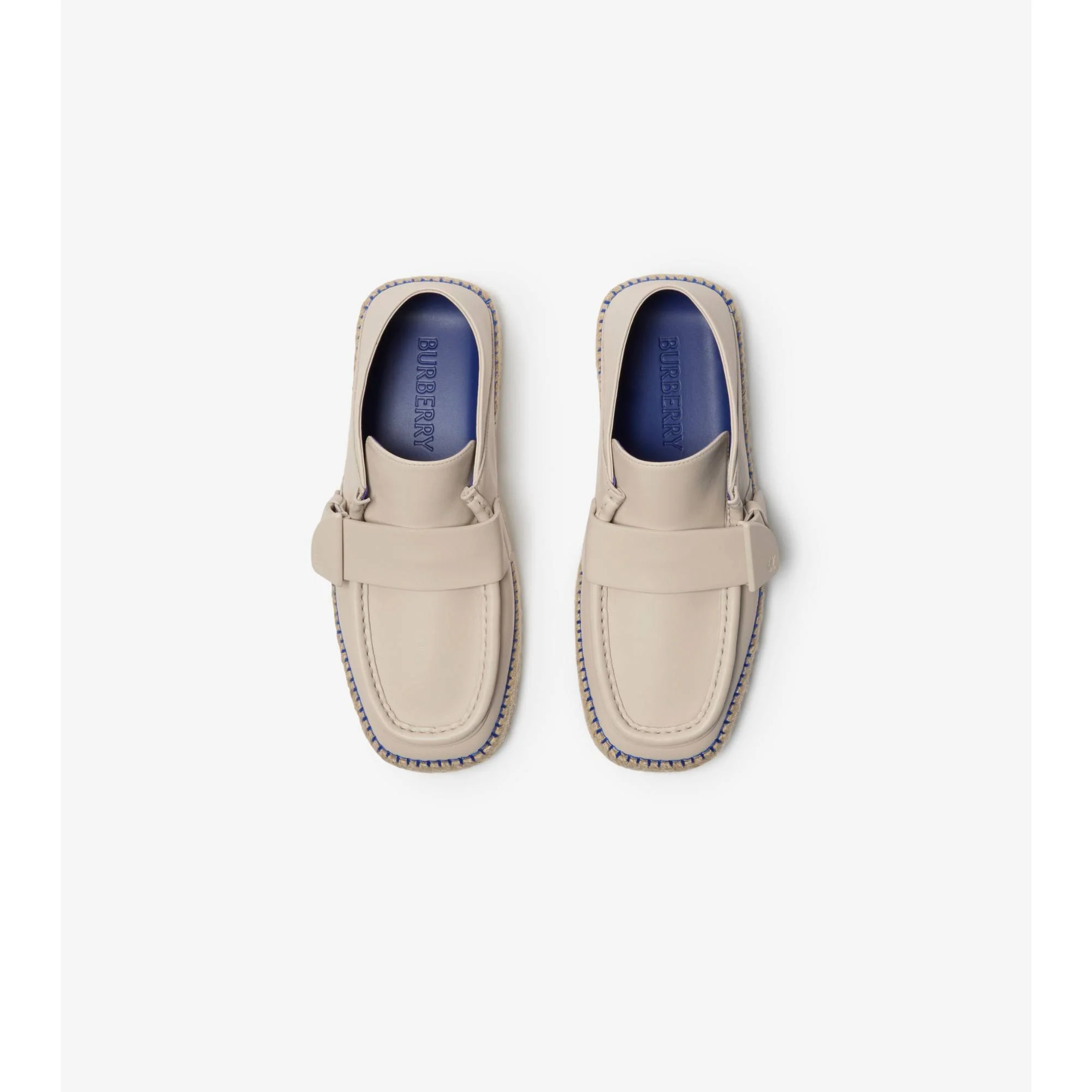 Leather Deck Espadrilles - Soap - Image 5