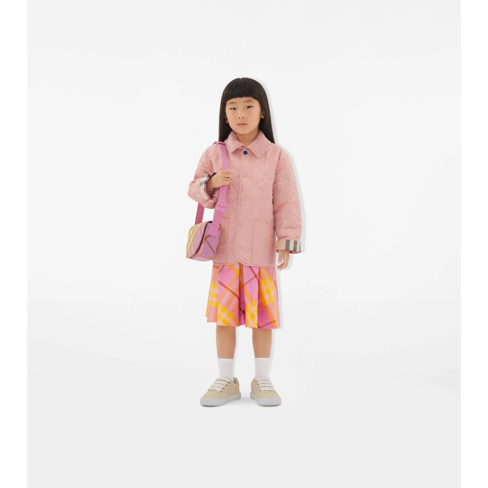 Check Messenger Bag - Carnation Pink - Image 2
