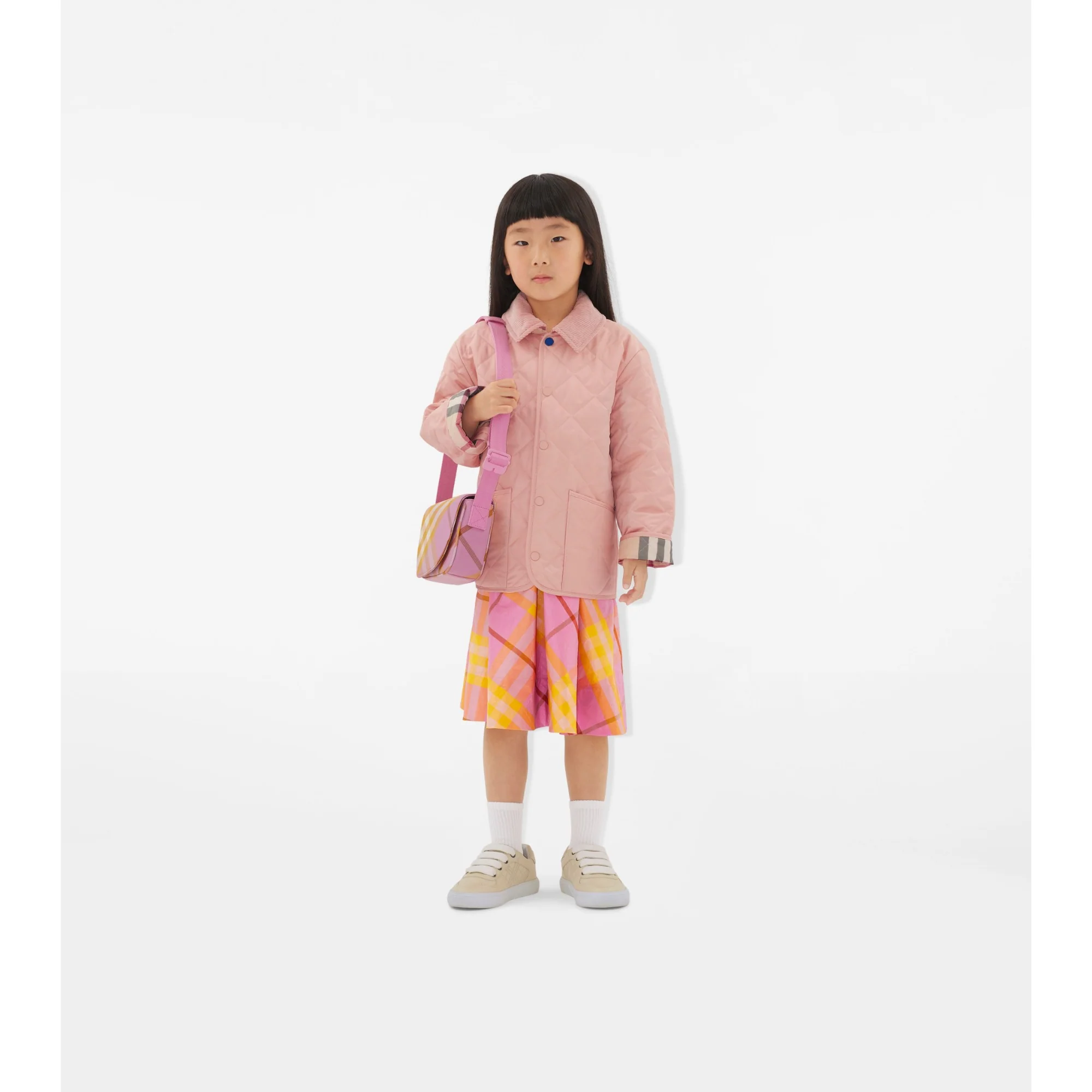 Check Messenger Bag - Carnation Pink - Image 2