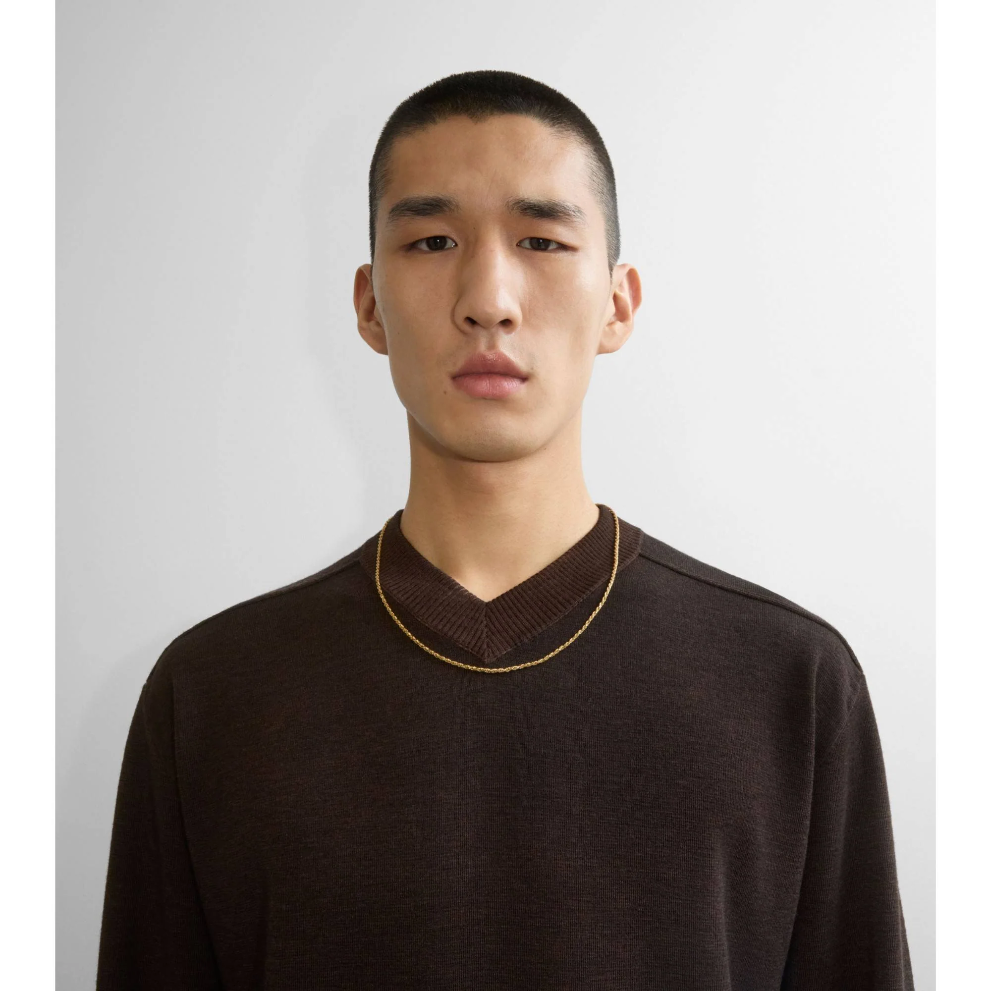 Shield Lock Necklace - Gold - Image 3