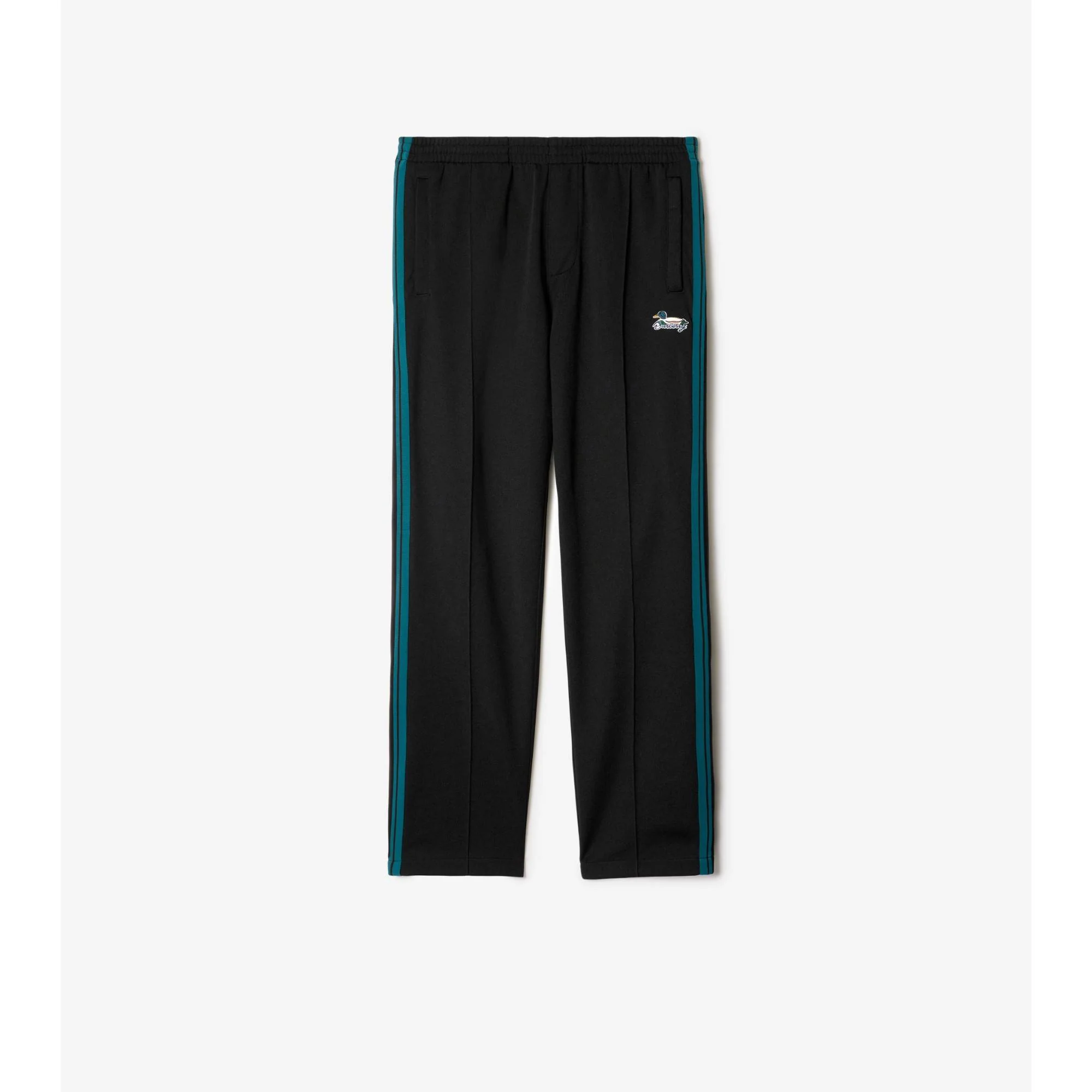 Striped Jersey Track Pants - Black