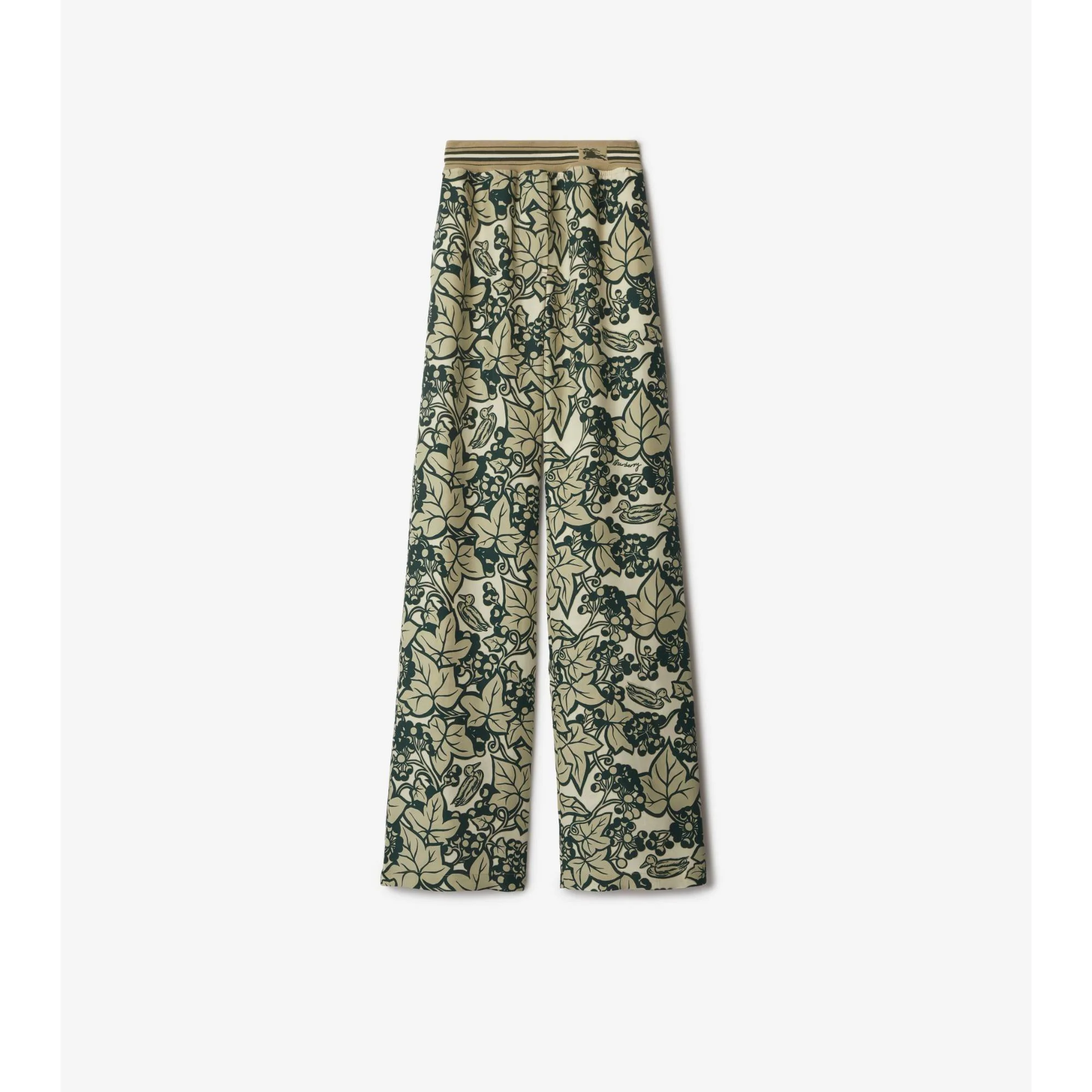 Ivy Silk Trousers - Safari IP Pattern
