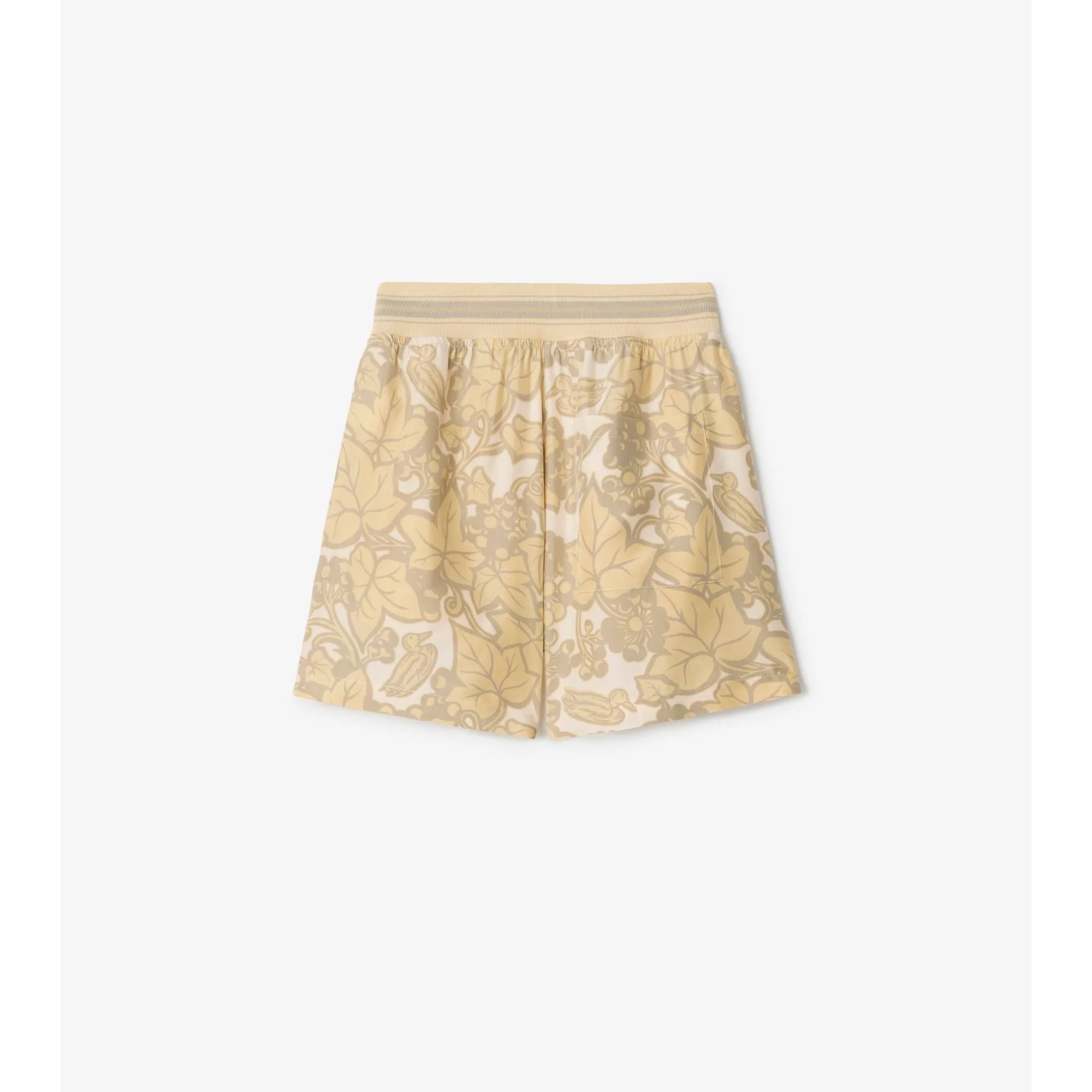 Ivy Silk Shorts - Flax IP Pattern - Image 5
