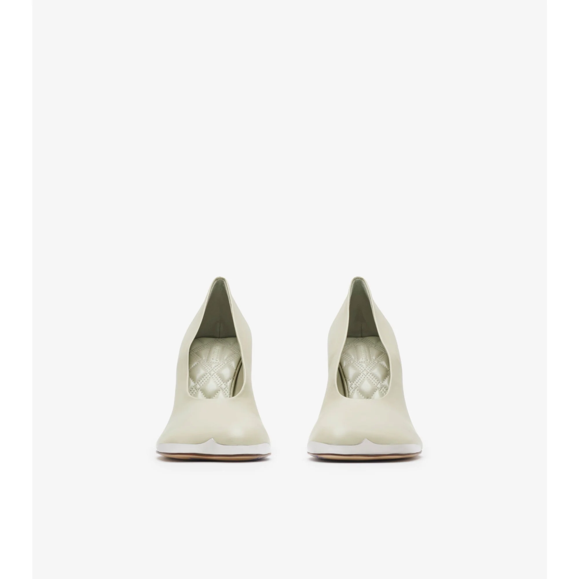 Leather Duck Pumps - Plaster - Image 3