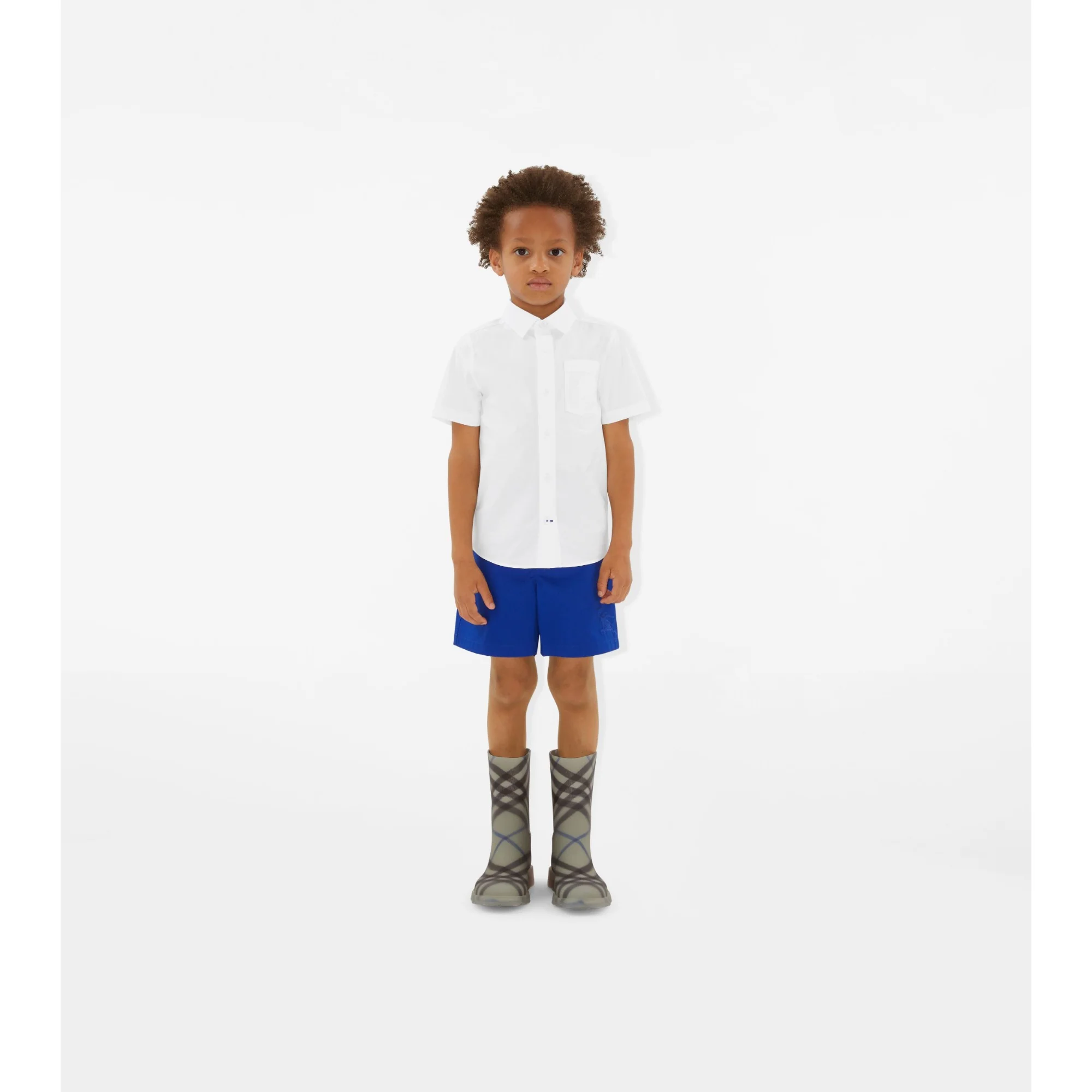 Stretch Cotton Shirt - White - Image 2