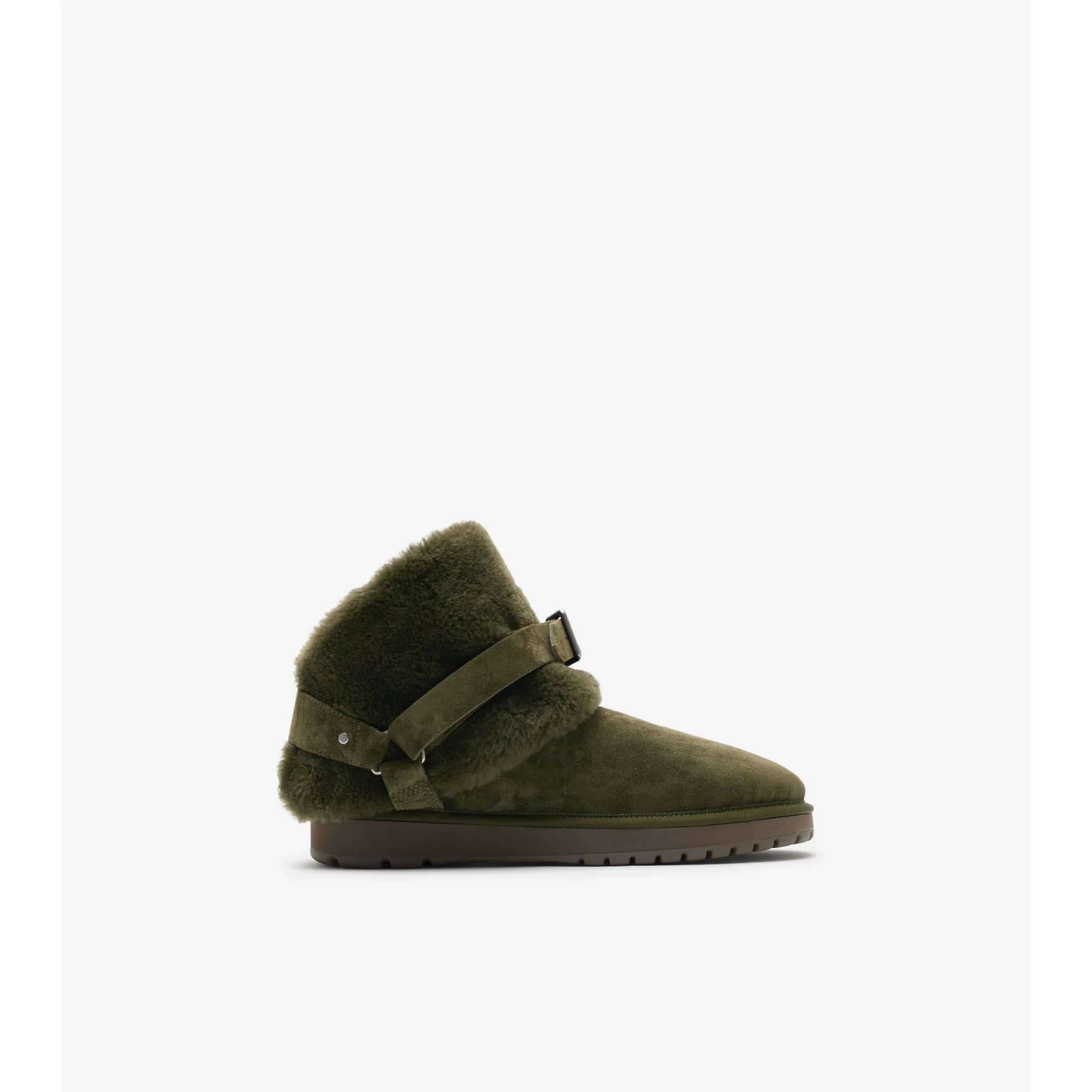 Suede and Shearling Chubby Boots - Loch