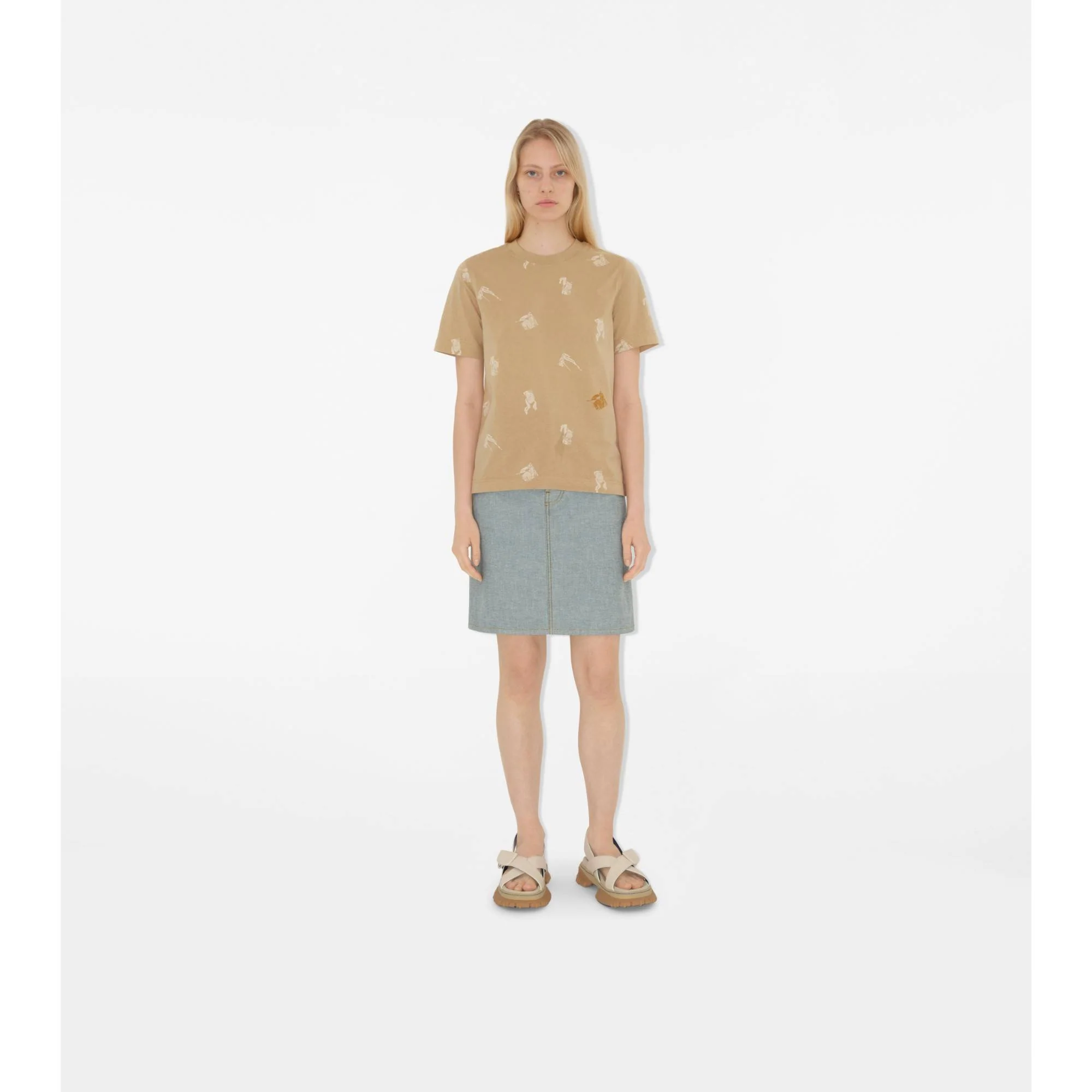 EKD Cotton T-shirt - Flax - Image 2