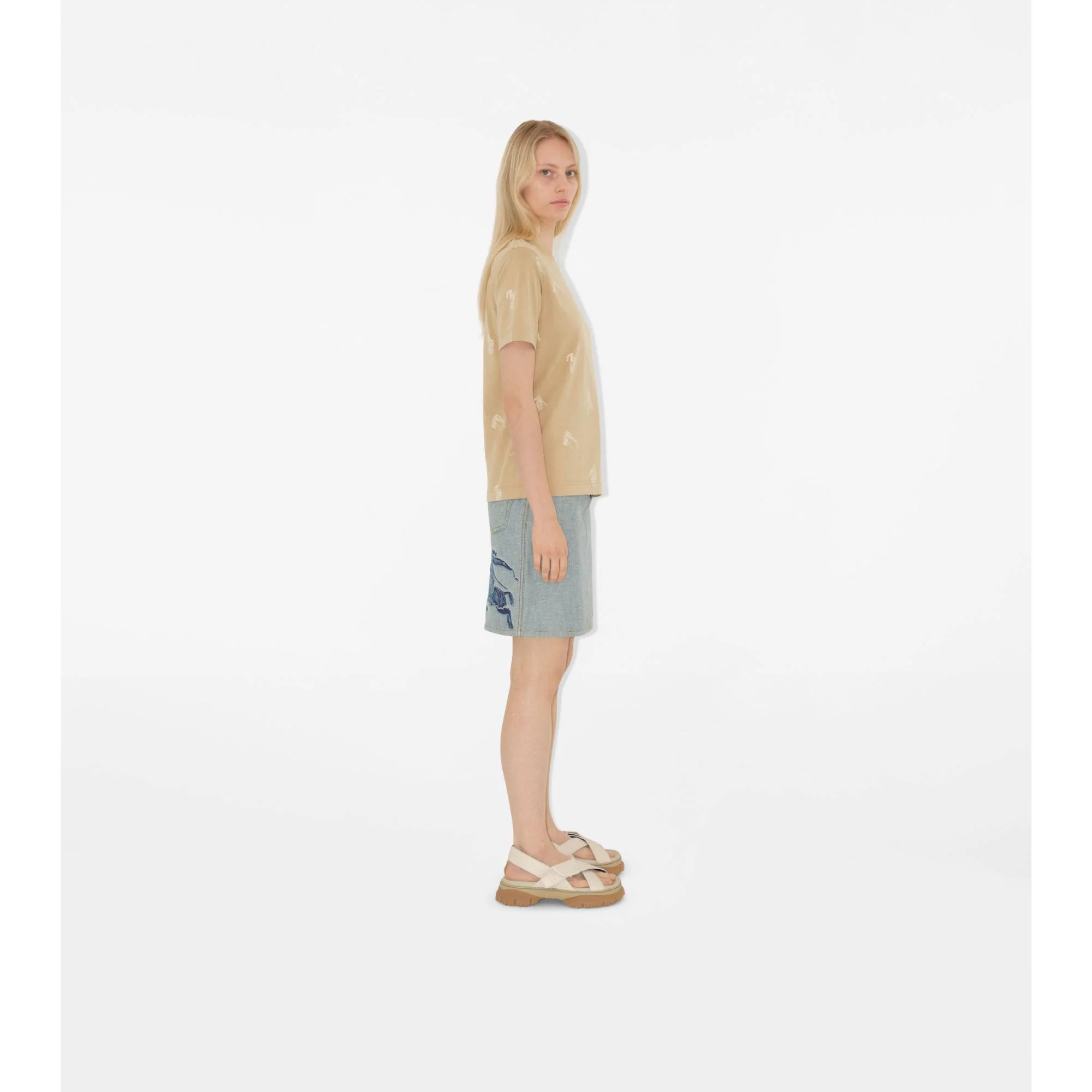 EKD Cotton T-shirt - Flax - Image 3