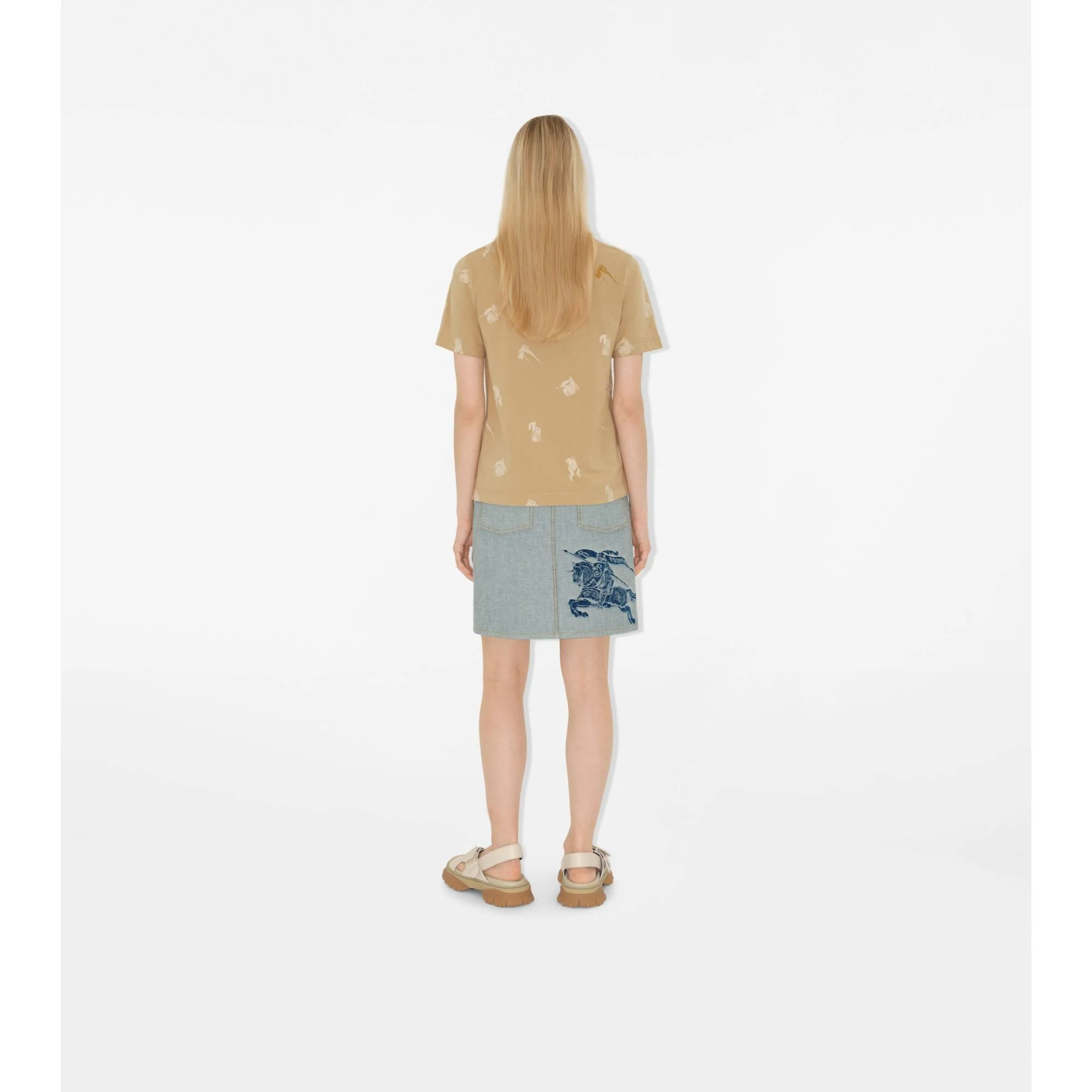 EKD Cotton T-shirt - Flax - Image 4