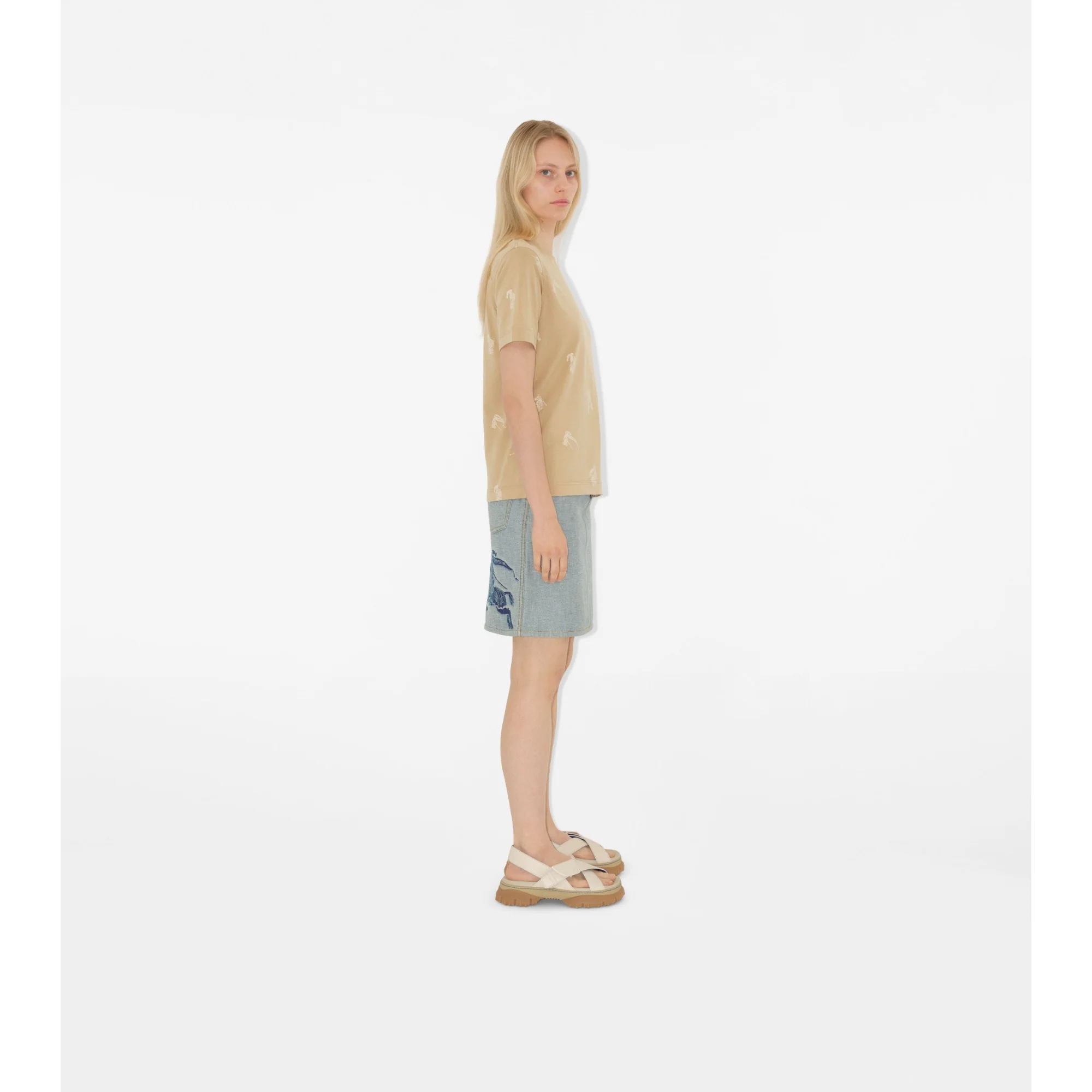 EKD Cotton T-shirt - Flax - Image 3