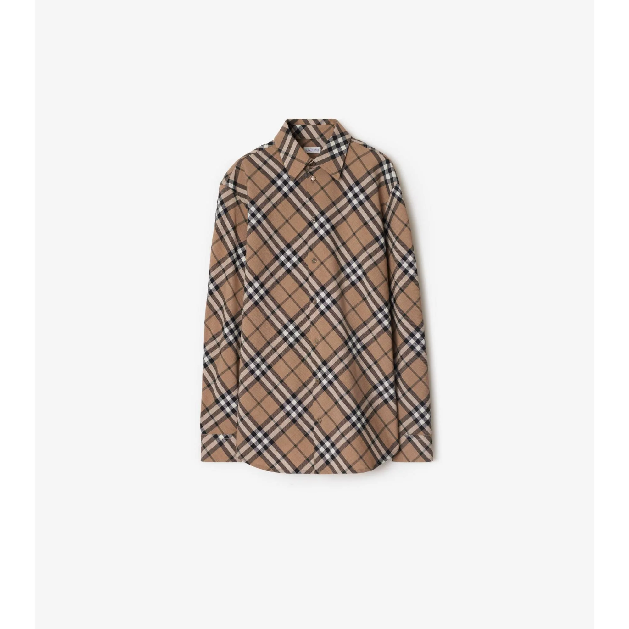 Check Wool Blend Shirt - Linden IP Check