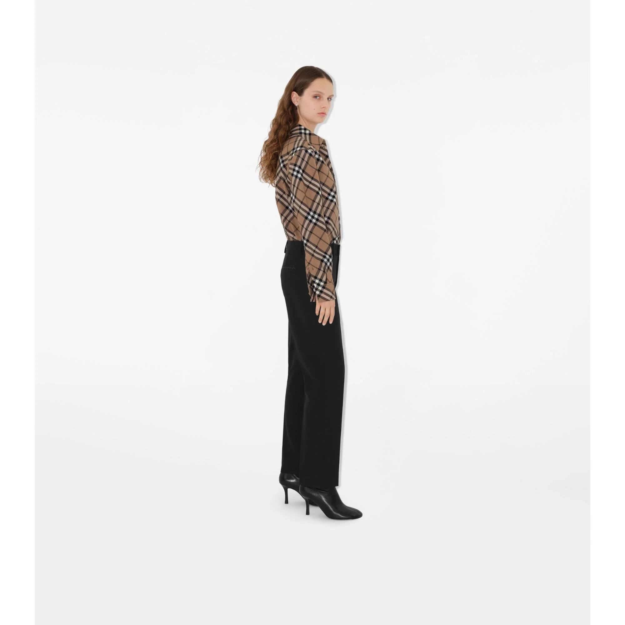 Check Wool Blend Shirt - Linden IP Check - Image 3