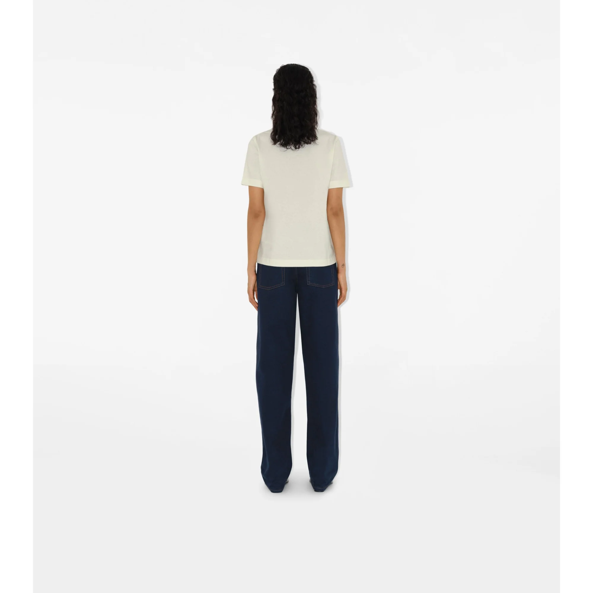 Duck Cotton T-shirt - Chalk - Image 4