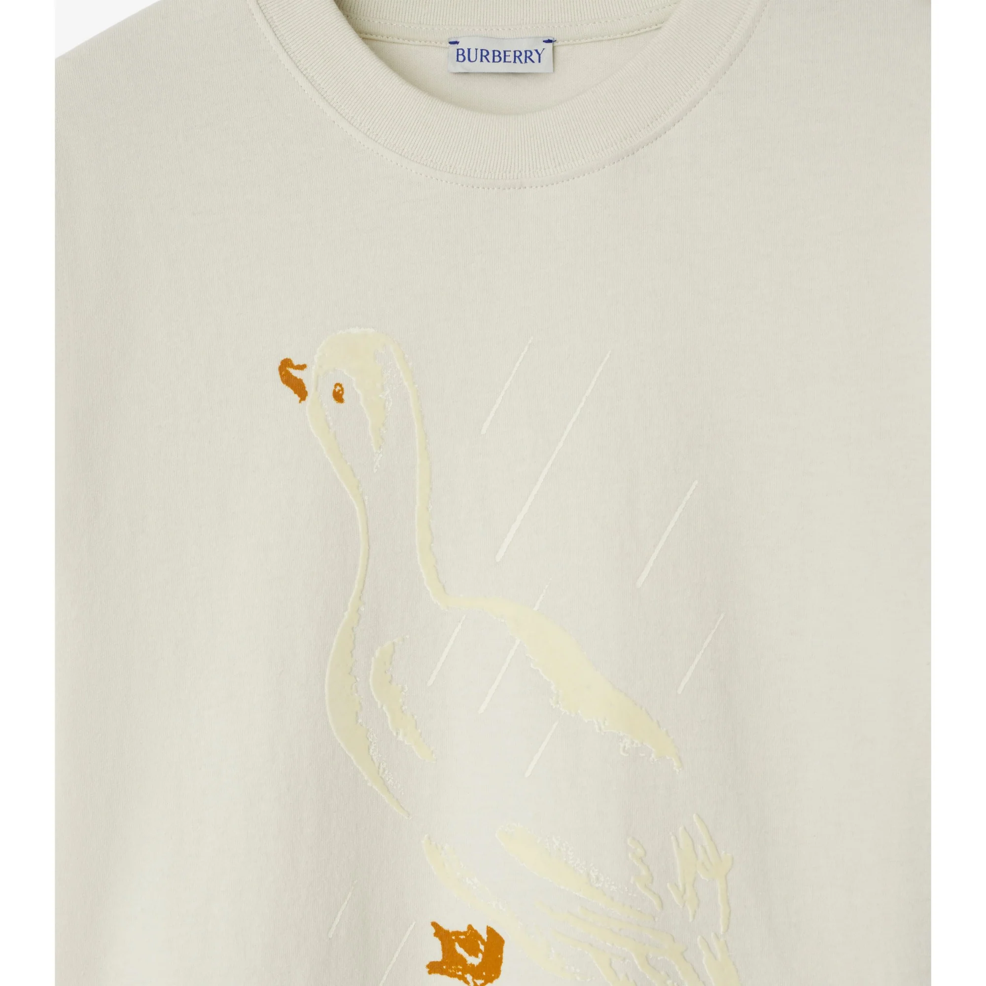 Duck Cotton T-shirt - Chalk - Image 5