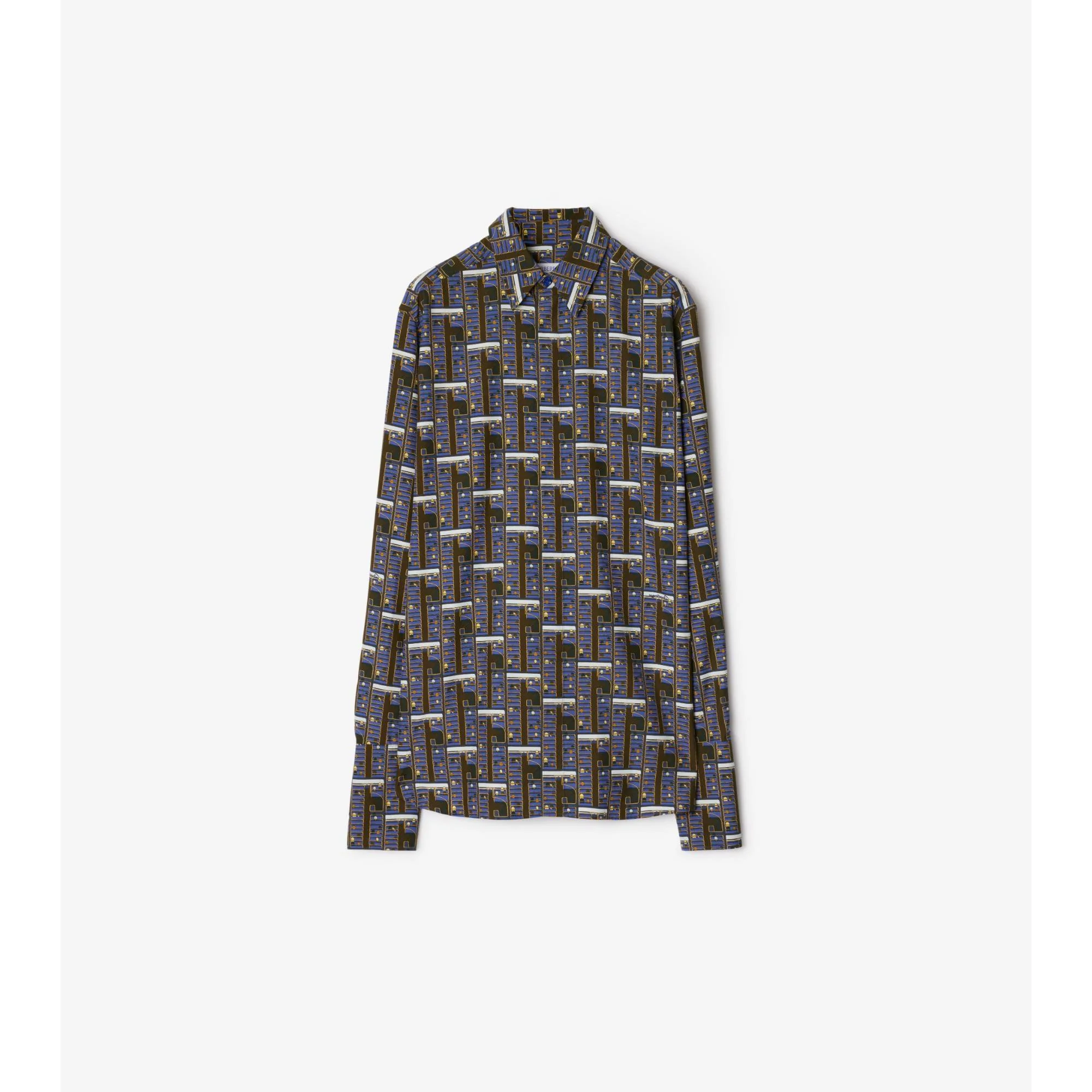 Bus Silk Shirt - Knight IP Pattern