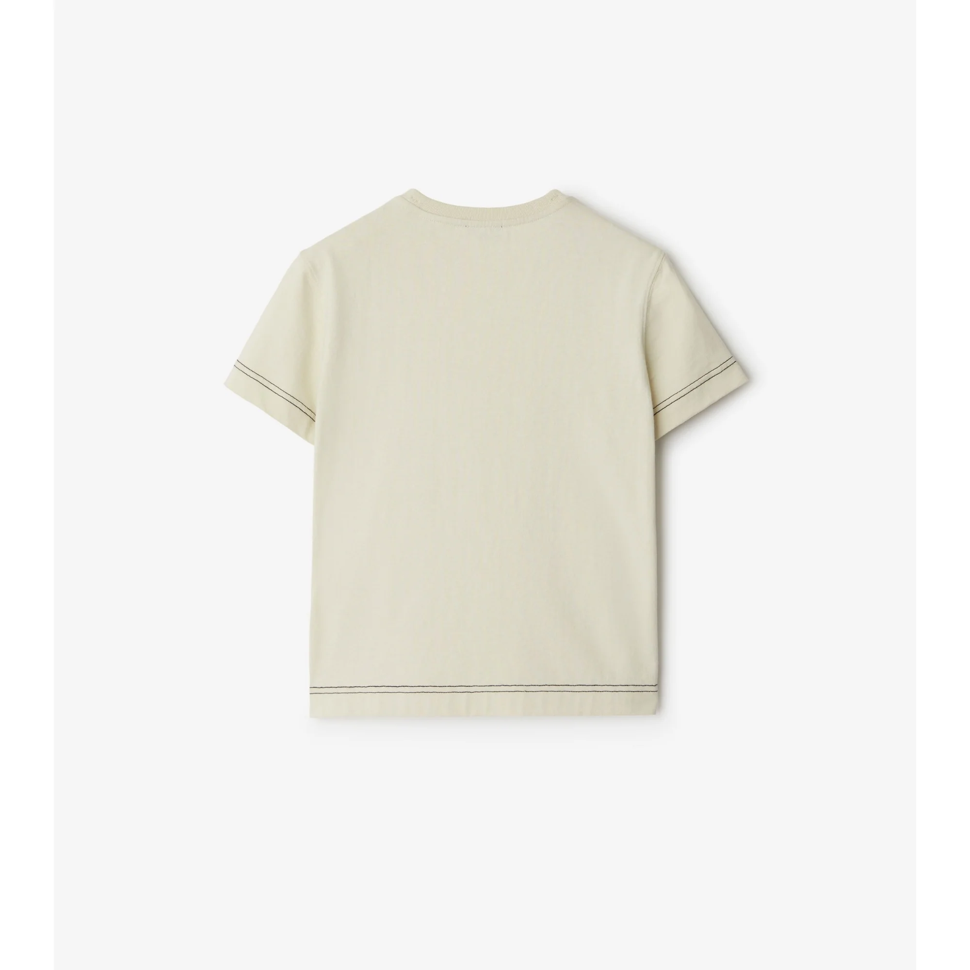 Boxy Cotton T-shirt - Plaster - Image 5