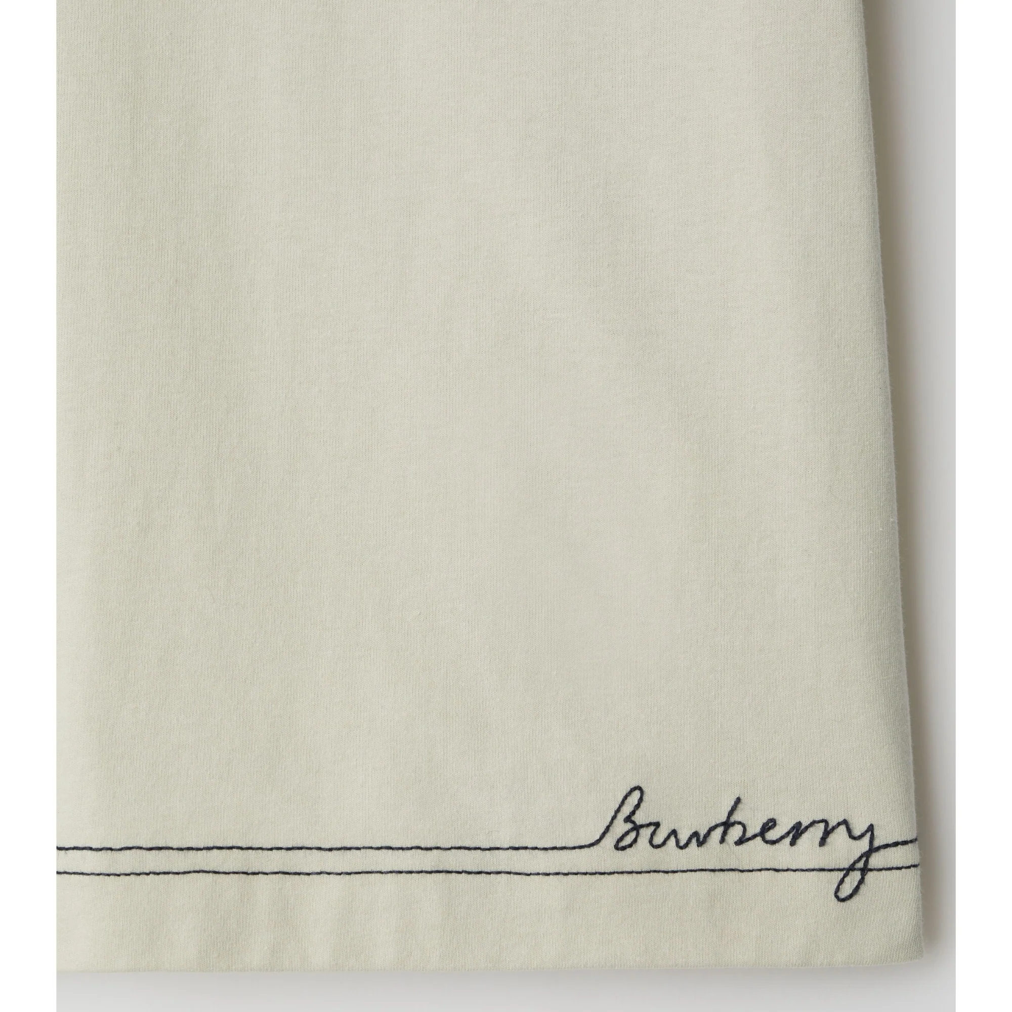 Boxy Cotton T-shirt - Plaster - Image 6
