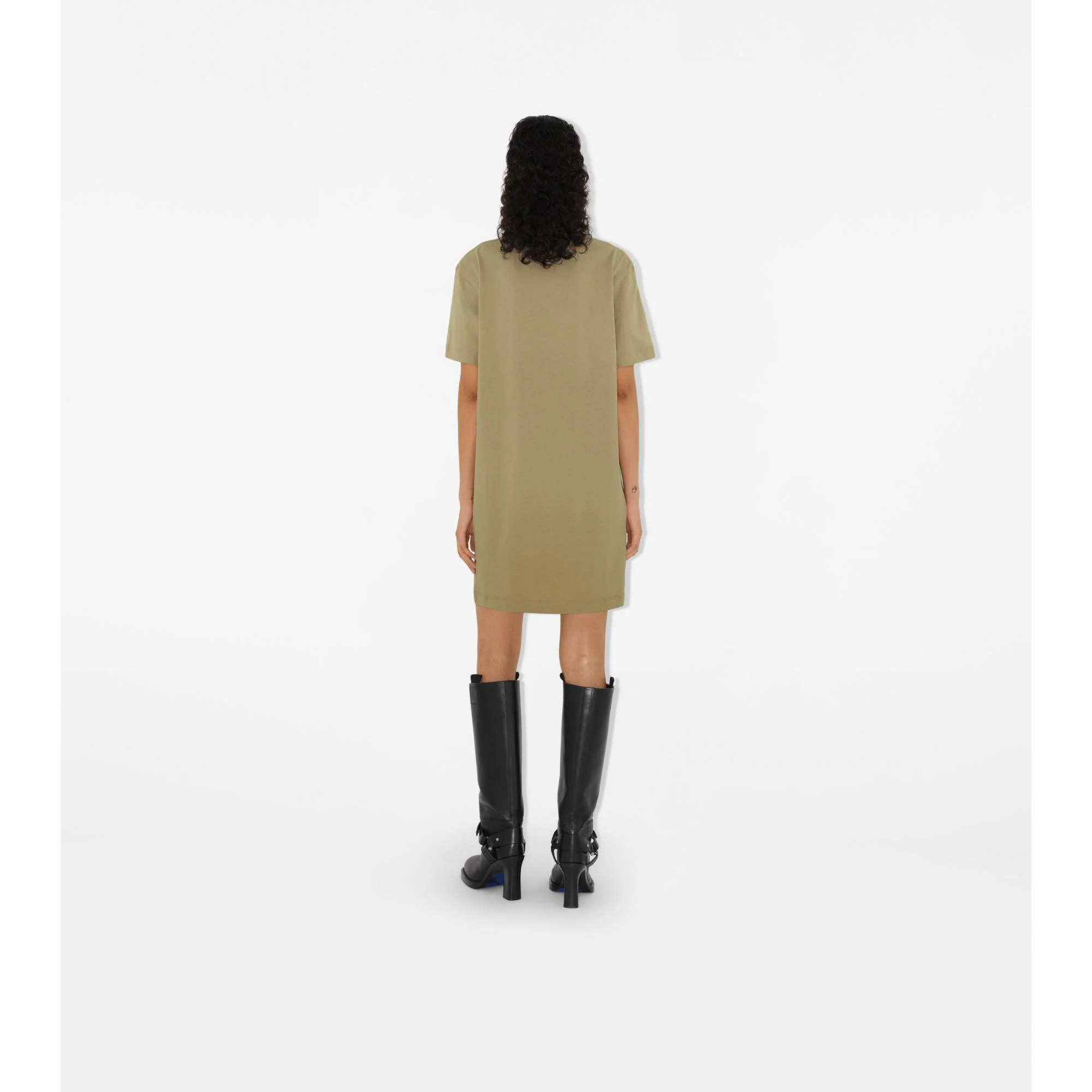 EKD Cotton T-shirt Dress - Hunter - Image 4
