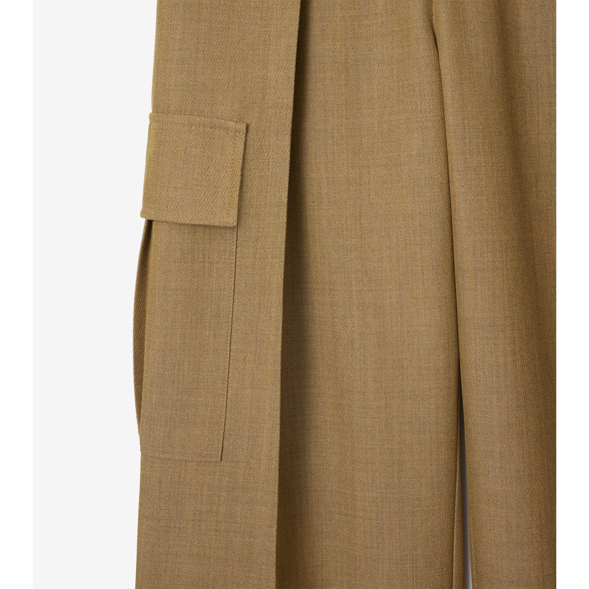Wool Cargo Trousers - Beige/Honey - Image 5