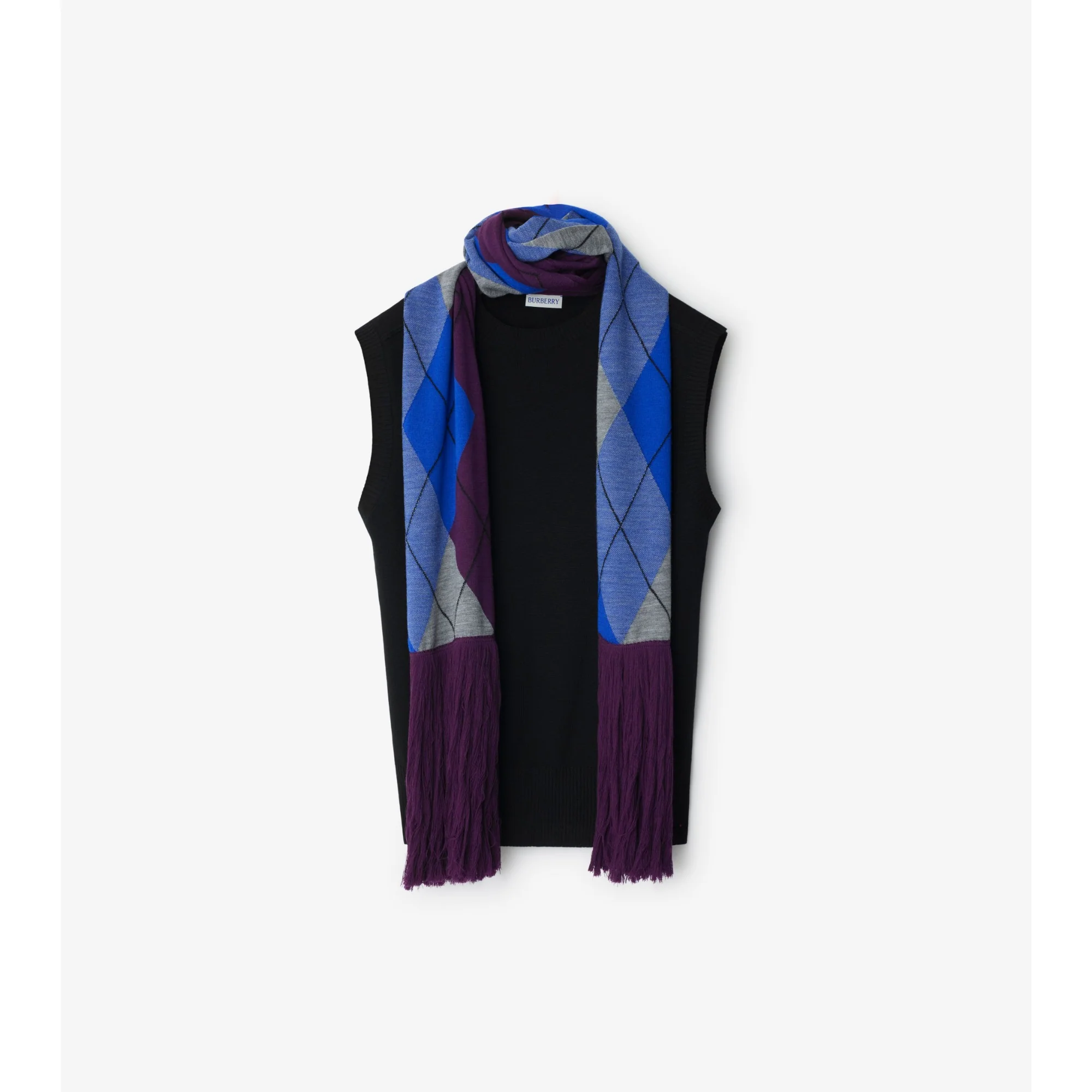 Sleeveless Wool Sweater - Black
